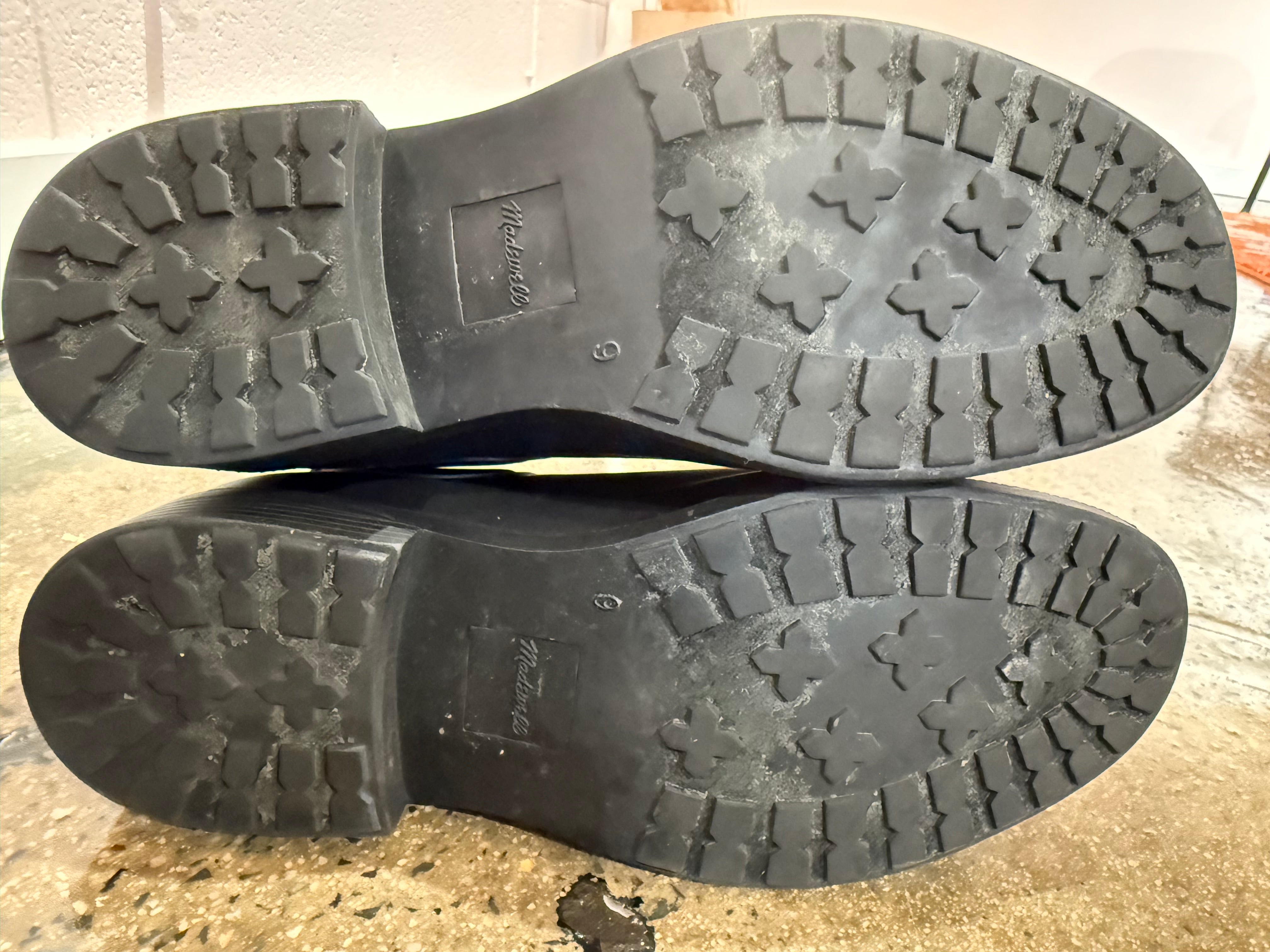 black madewell short boots, 9