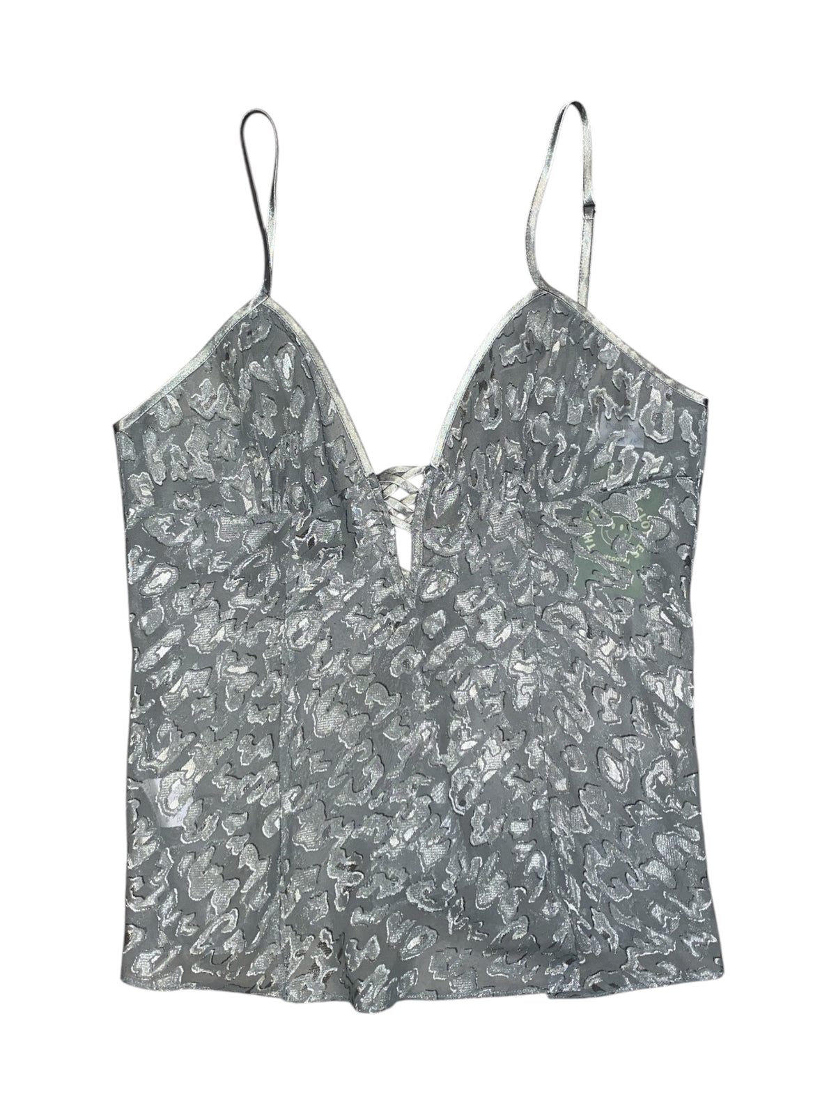 Green Desiree Cheetah print sheer tank, 18