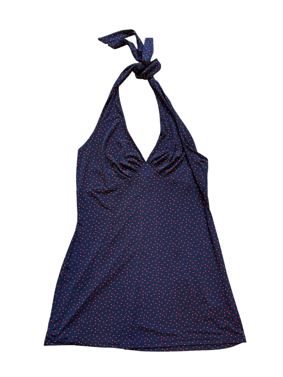 Navy Urban Outfitters Polka dot halter dress, XL