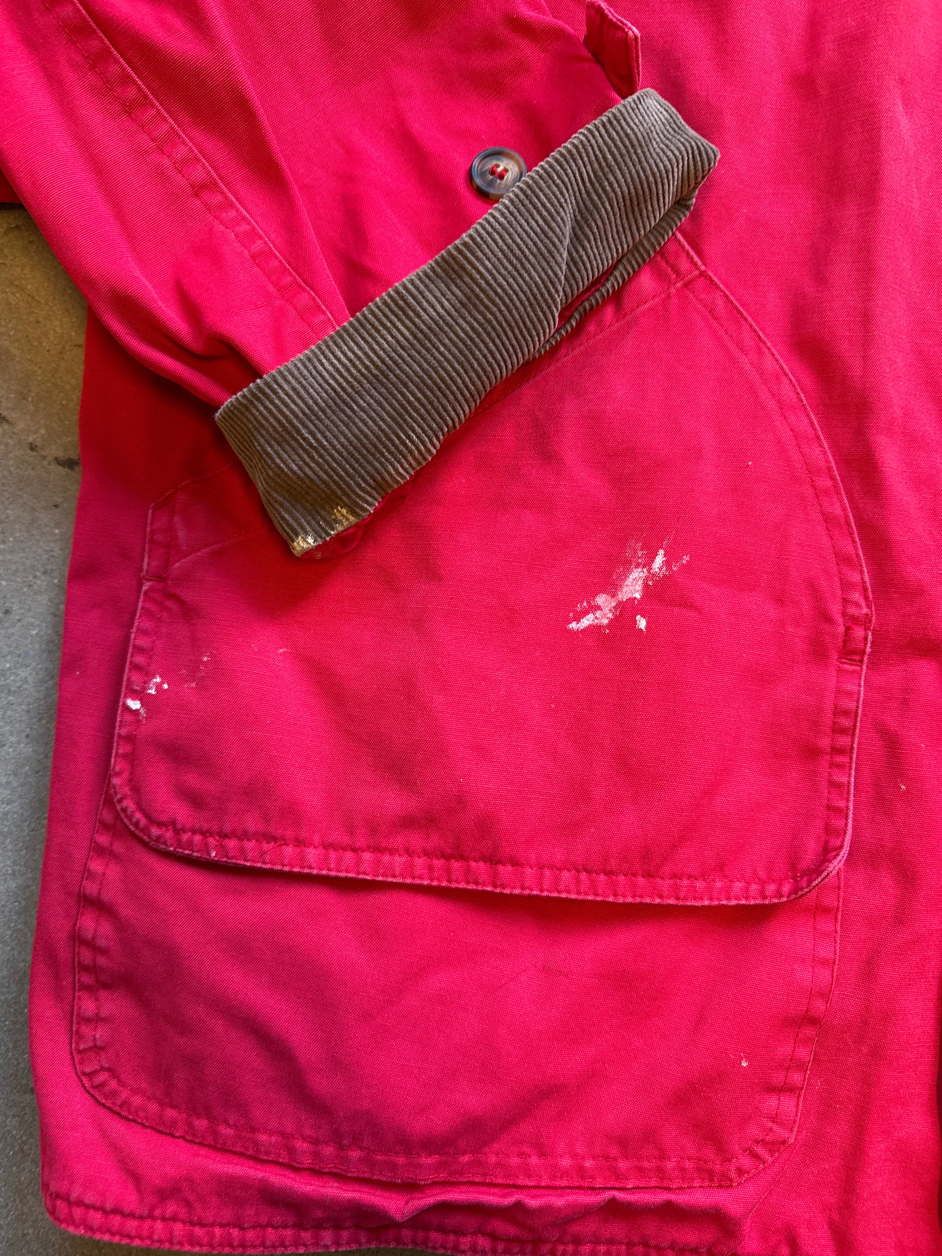 Red brown American eagle Vtg Mens coat, L (read description)