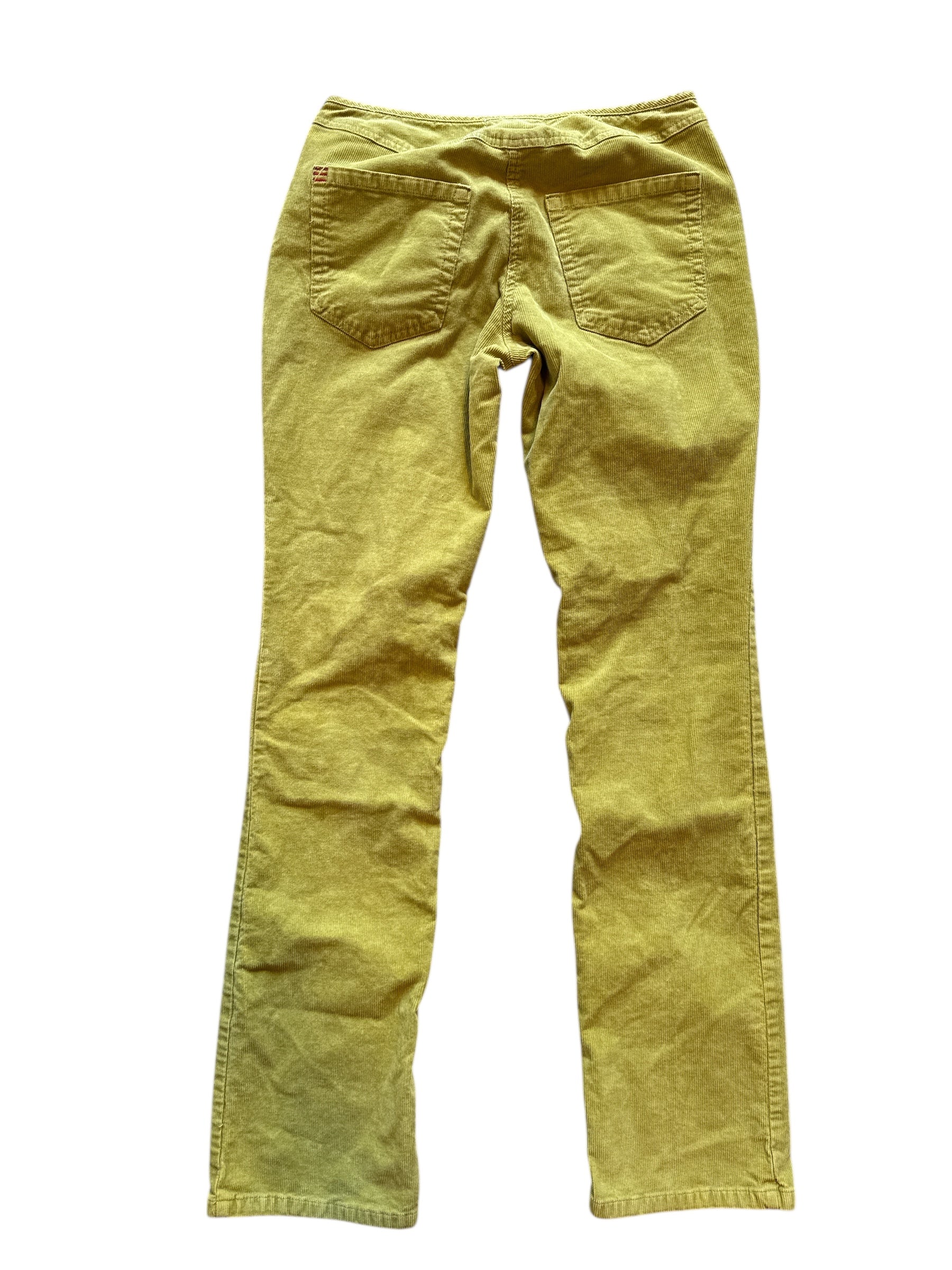 green bdg low rise cord pants, 25