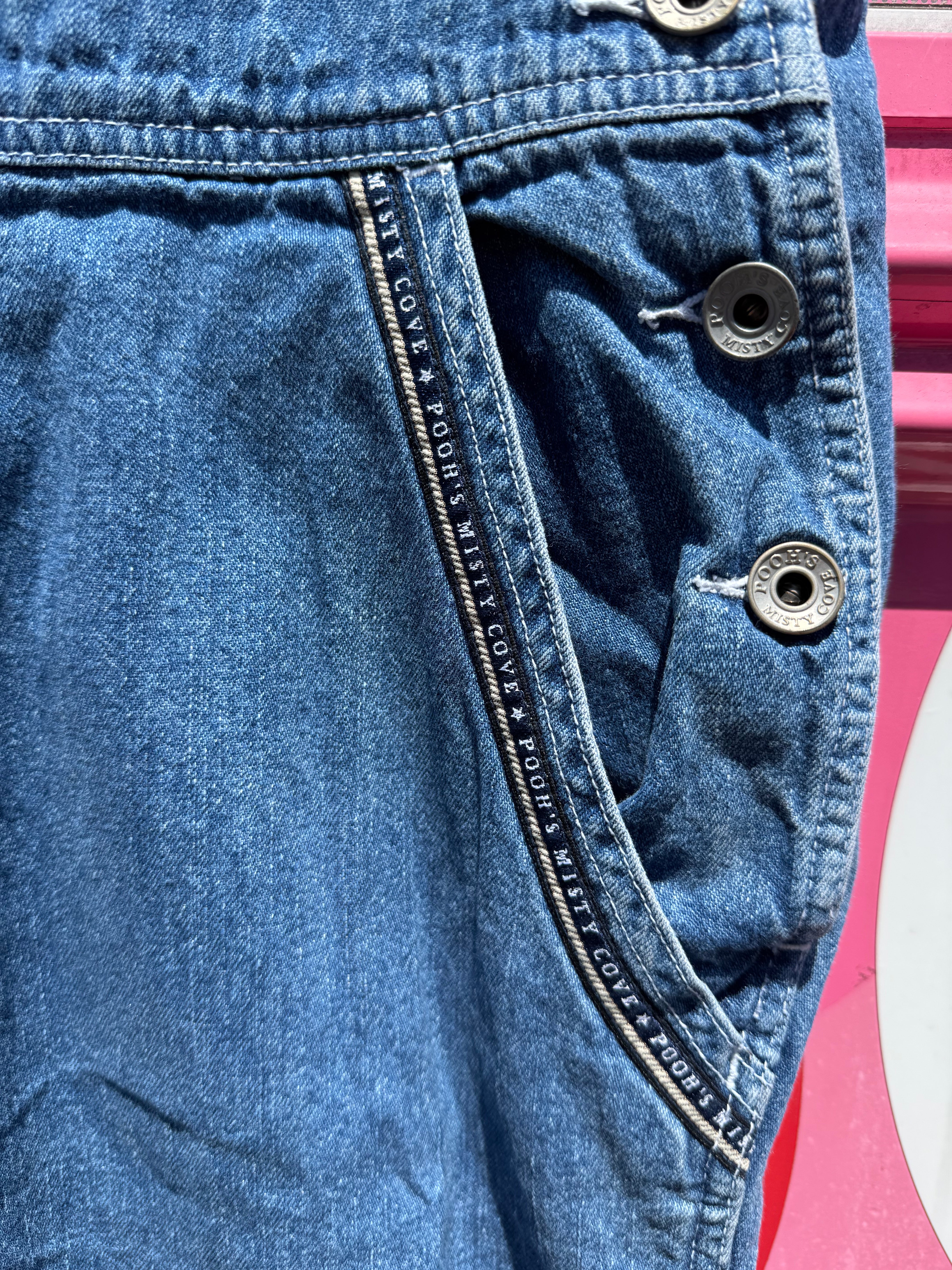 Blue The disney Denim Pooh overalls, S