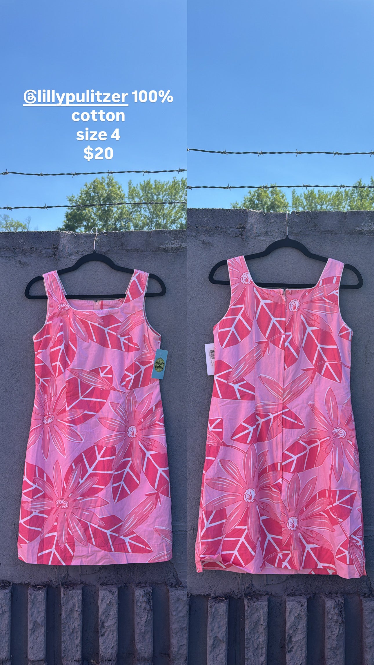 pink lilly pulitzer folliage tank dress, 4