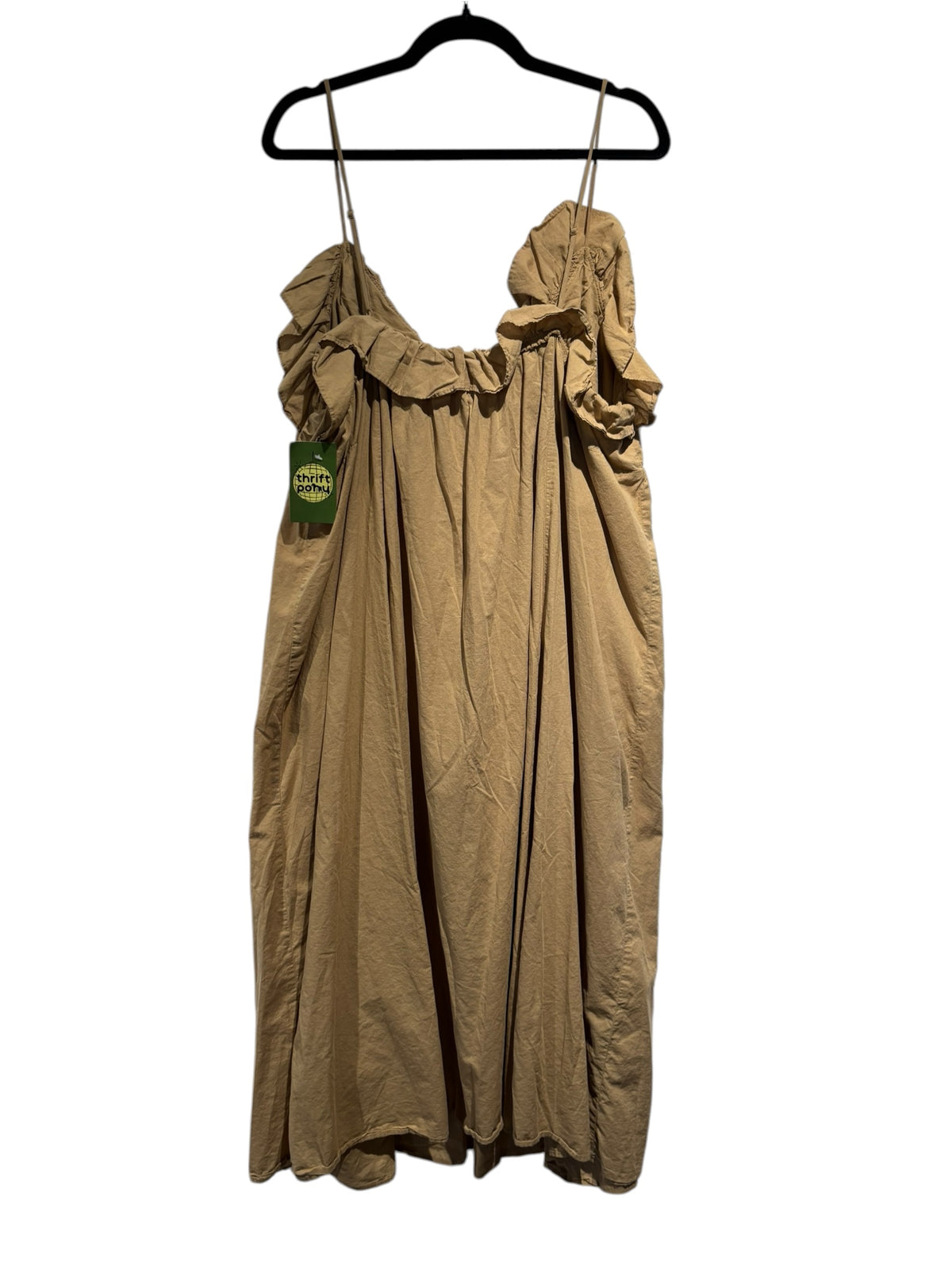 tan h&m Flowy long tank dress, xxl