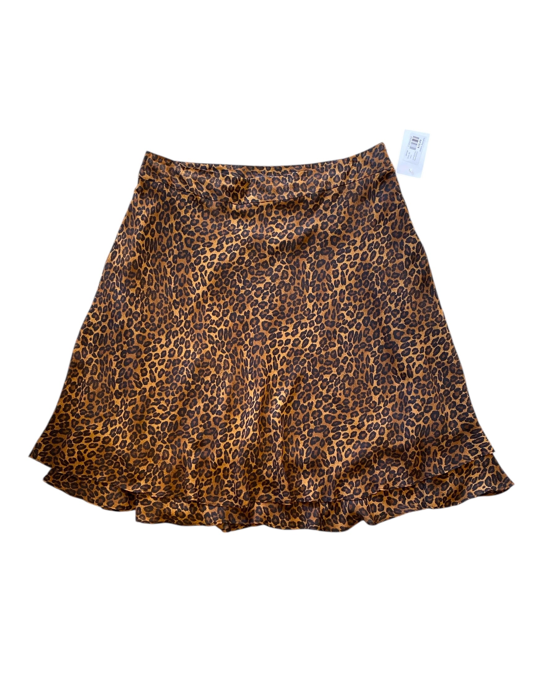 brown george animal print layered skirt, 16