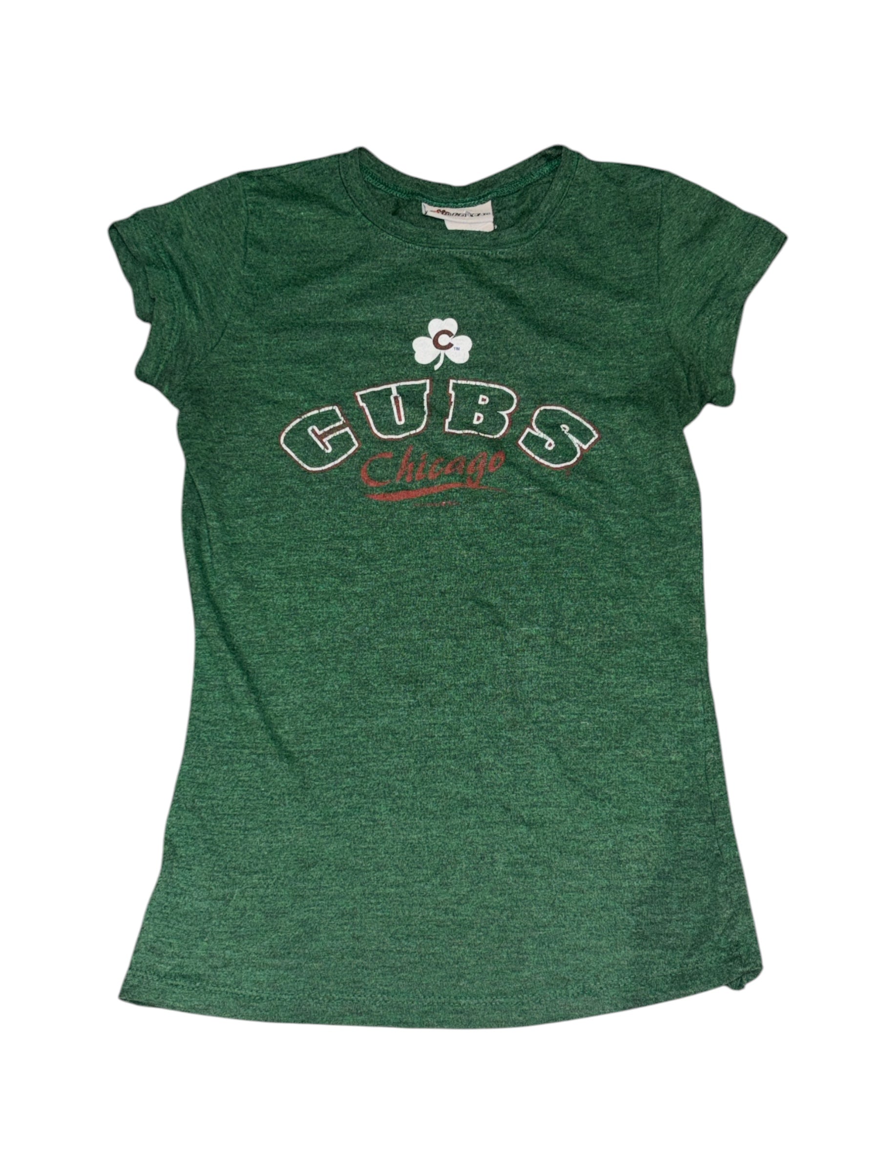 green stin & ocean chicago cubs baby tee, s