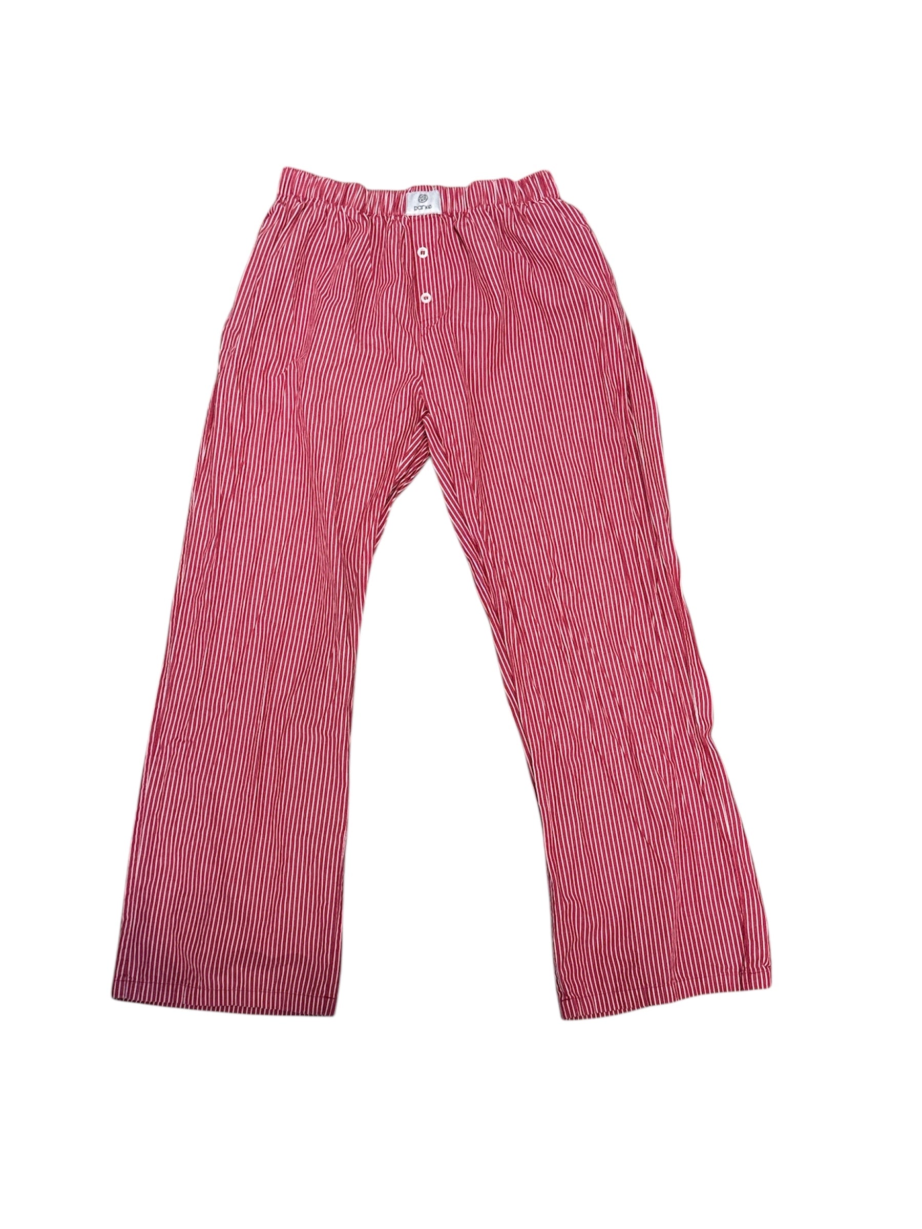 Red white Parke Striped lounge pants, S