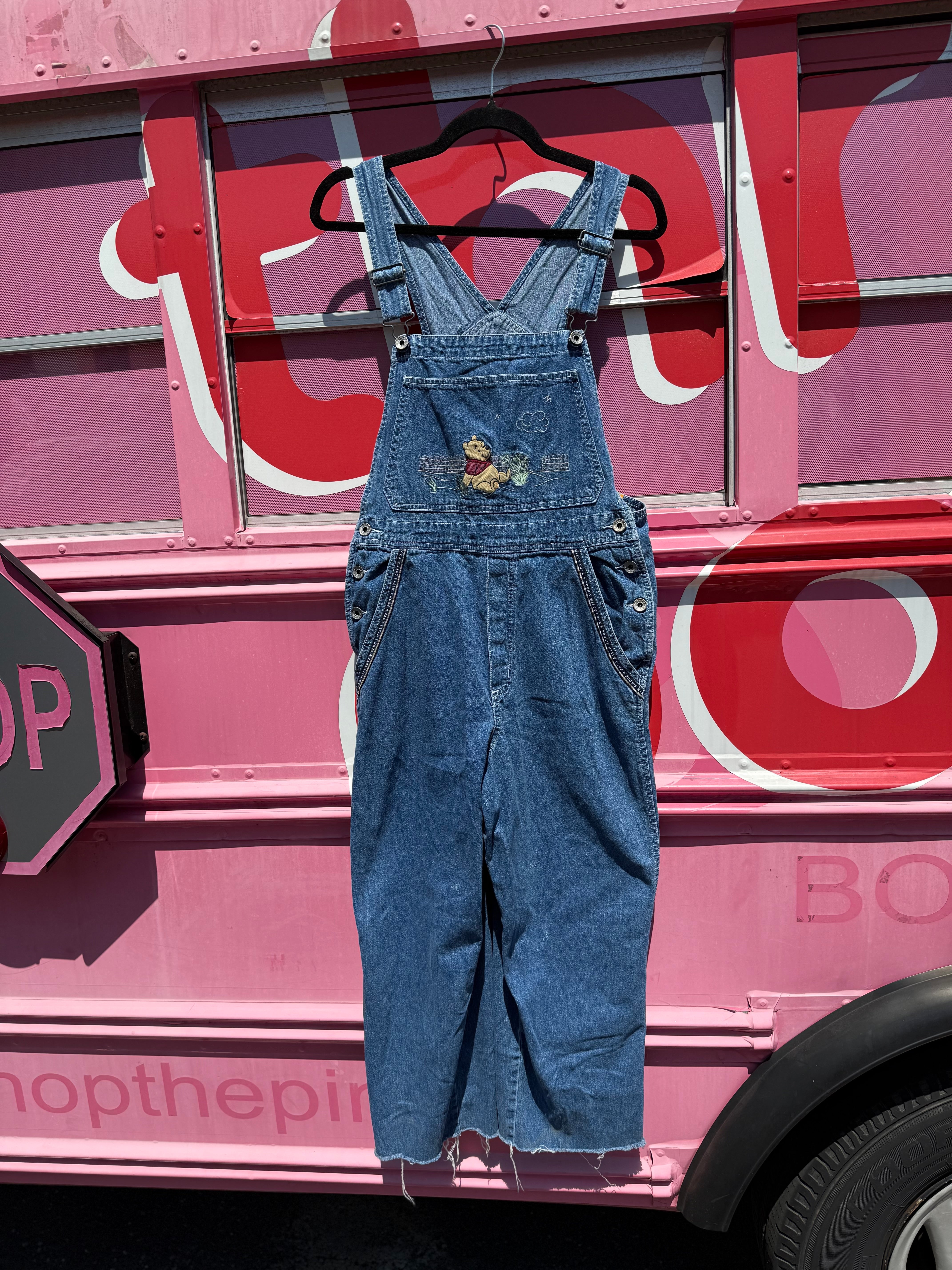 Blue The disney Denim Pooh overalls, S