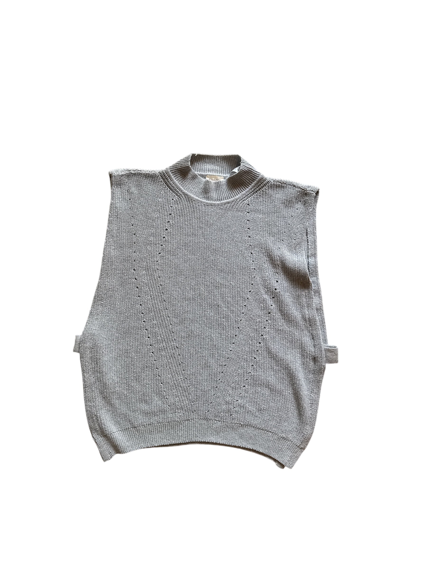 grey blue Pilcro turnic turtleneck sweater, M
