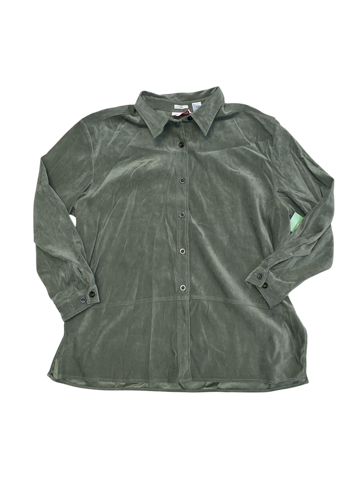 green joanna collared ls shirt, 22w