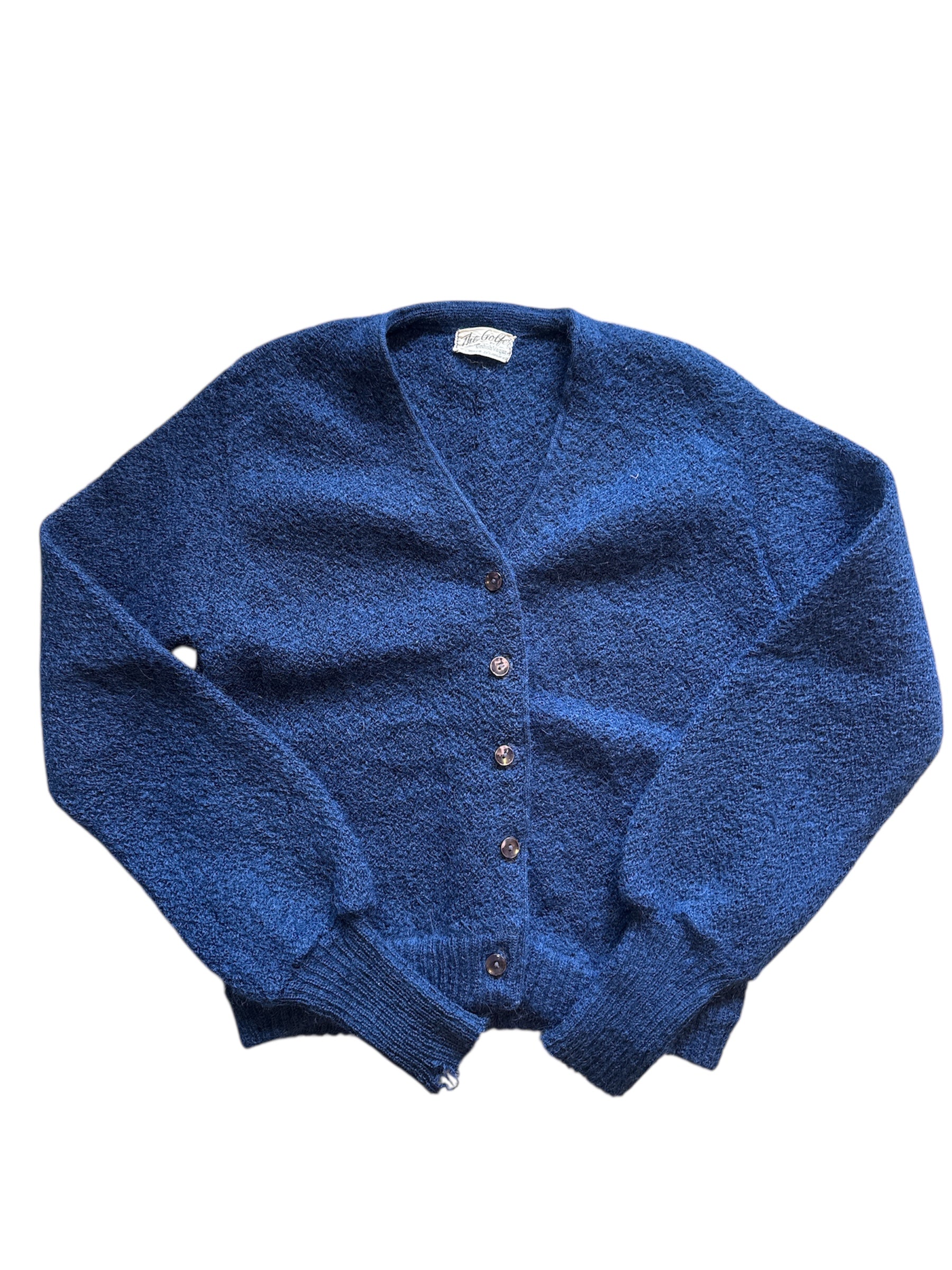 Navy The golfer by British Vogue Vtg mohair sweater, M