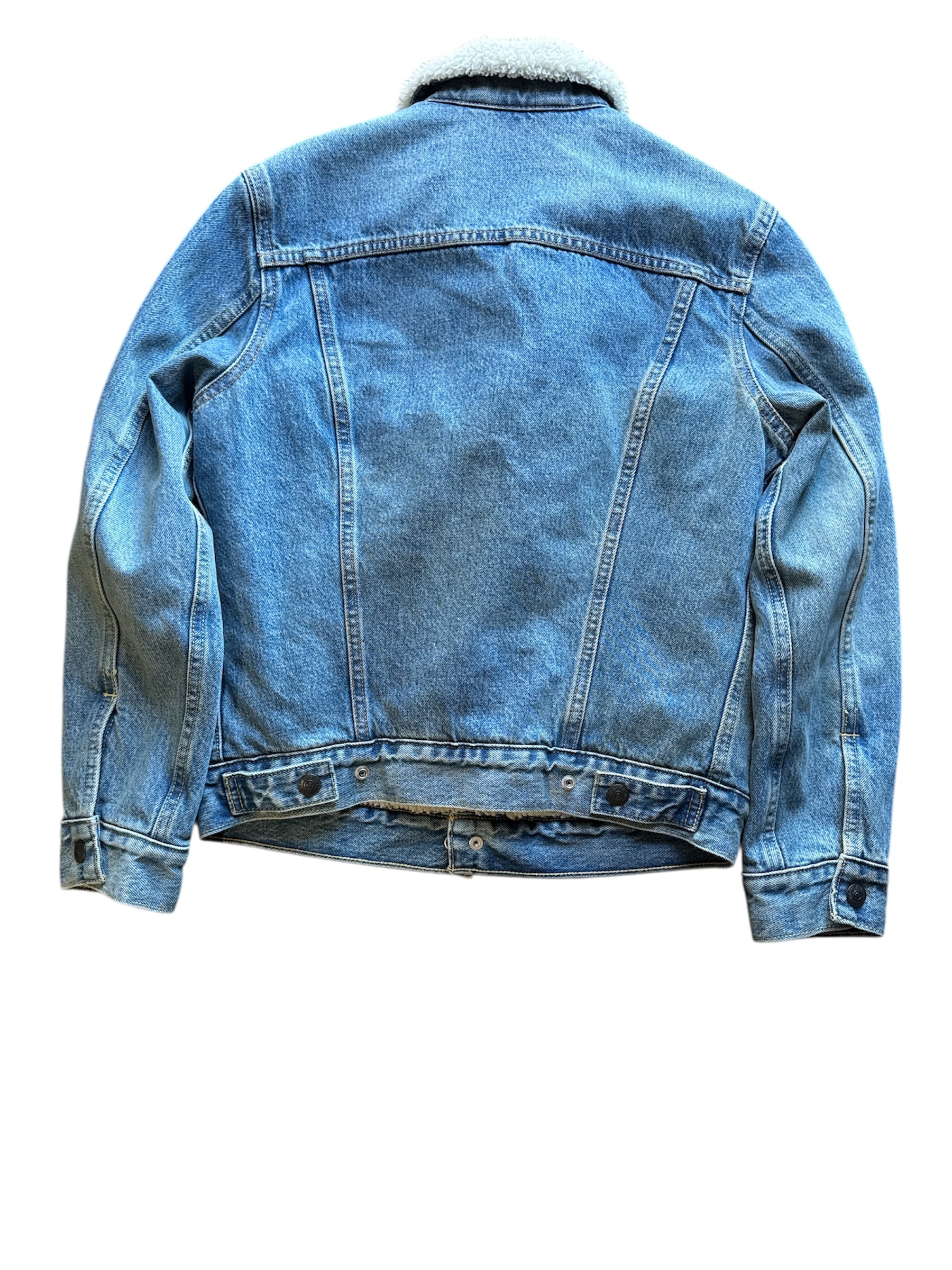 blue white levi boyfriend jacker, xs