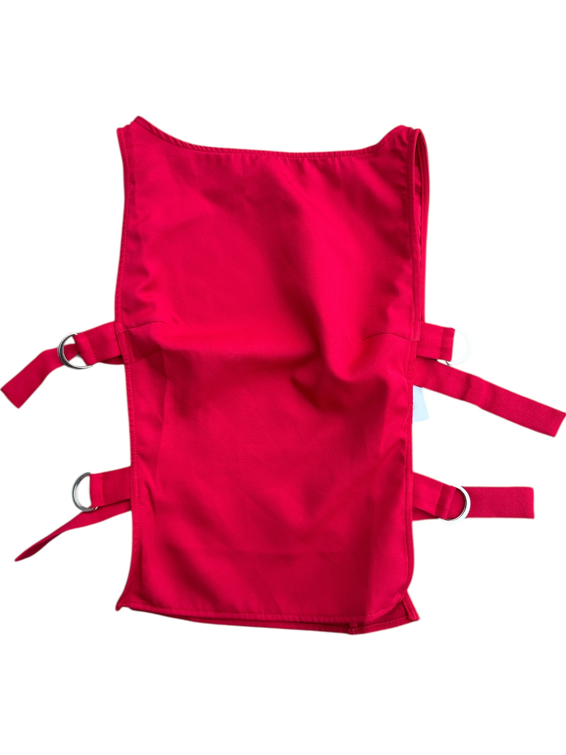 red peppermayo top w buckle sides, 2