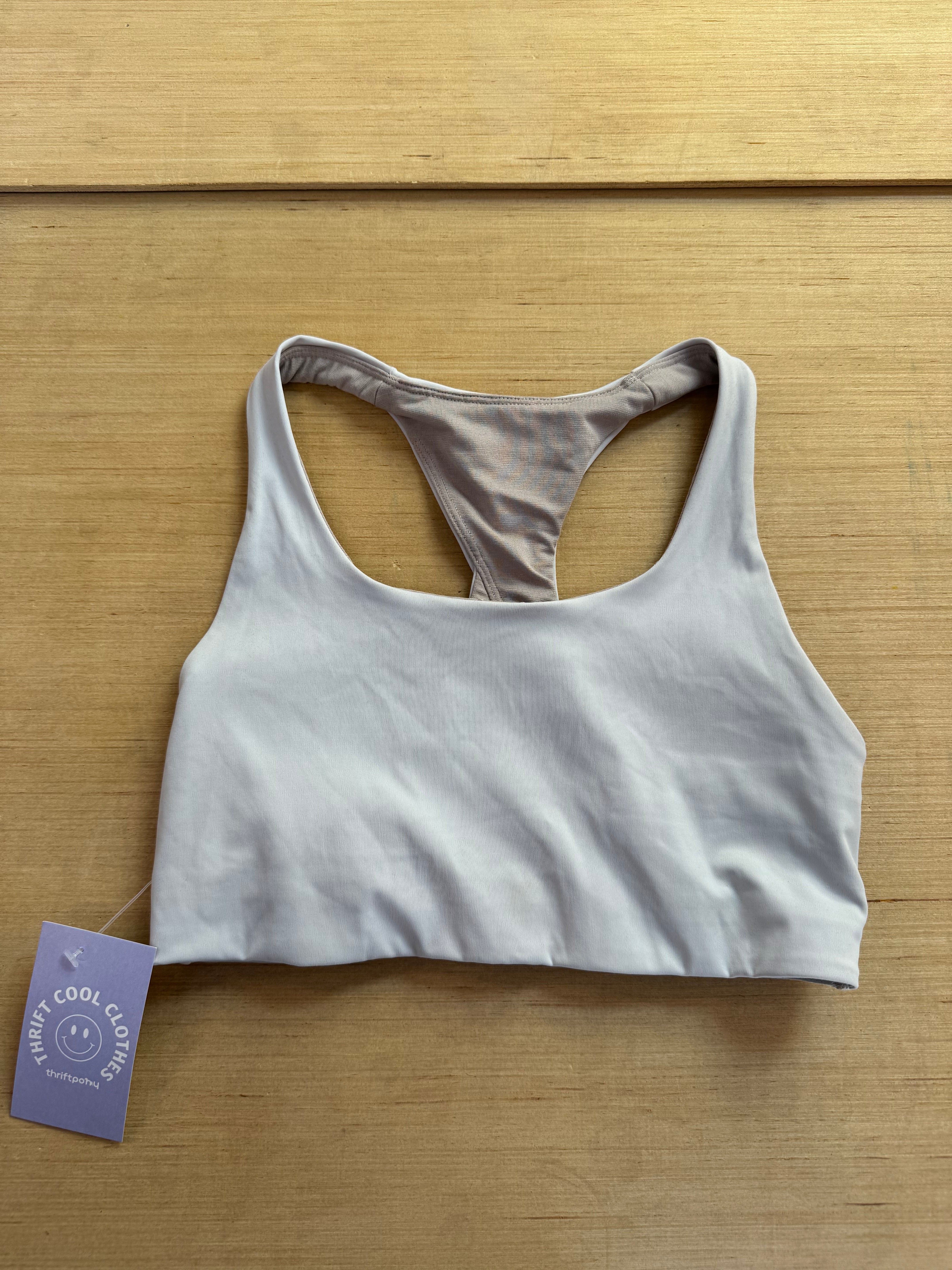 White lululemon sports bra, 6