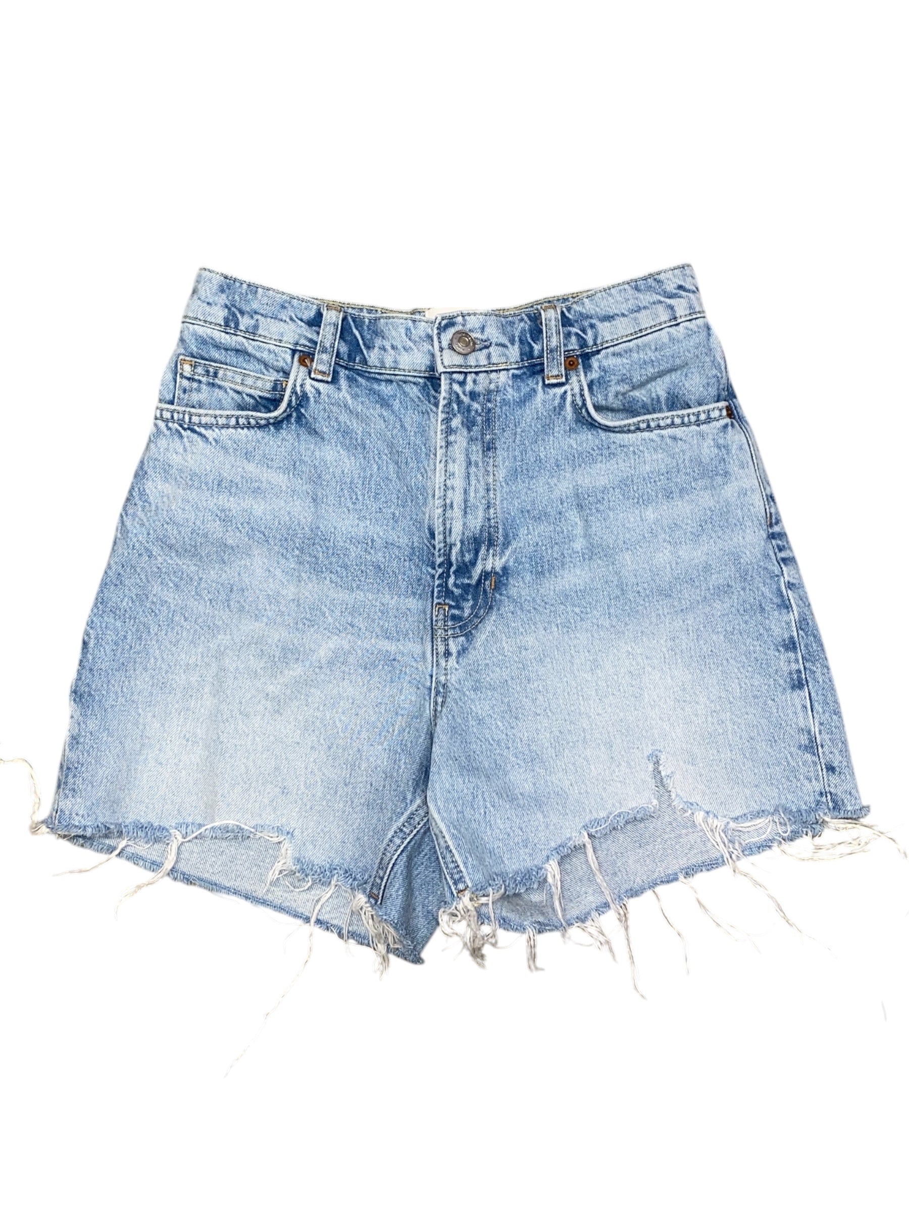 Blue Reformation Denim shorts, 26