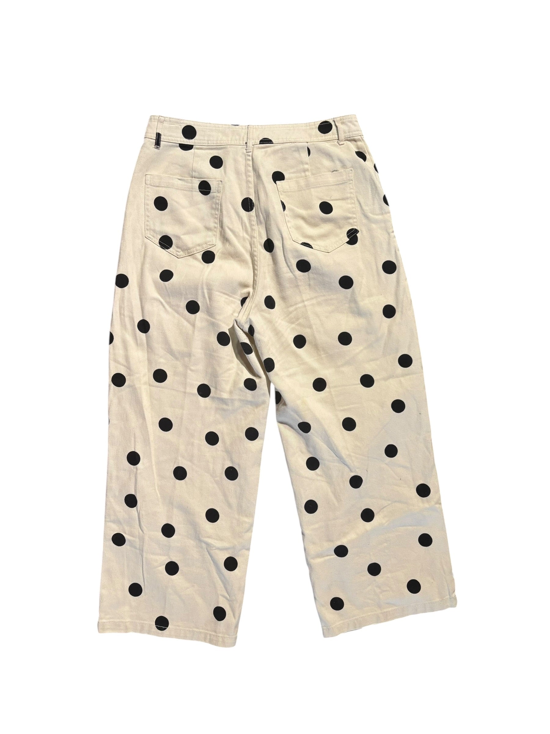 Cream/black Who what wear Polka dot pants, 10