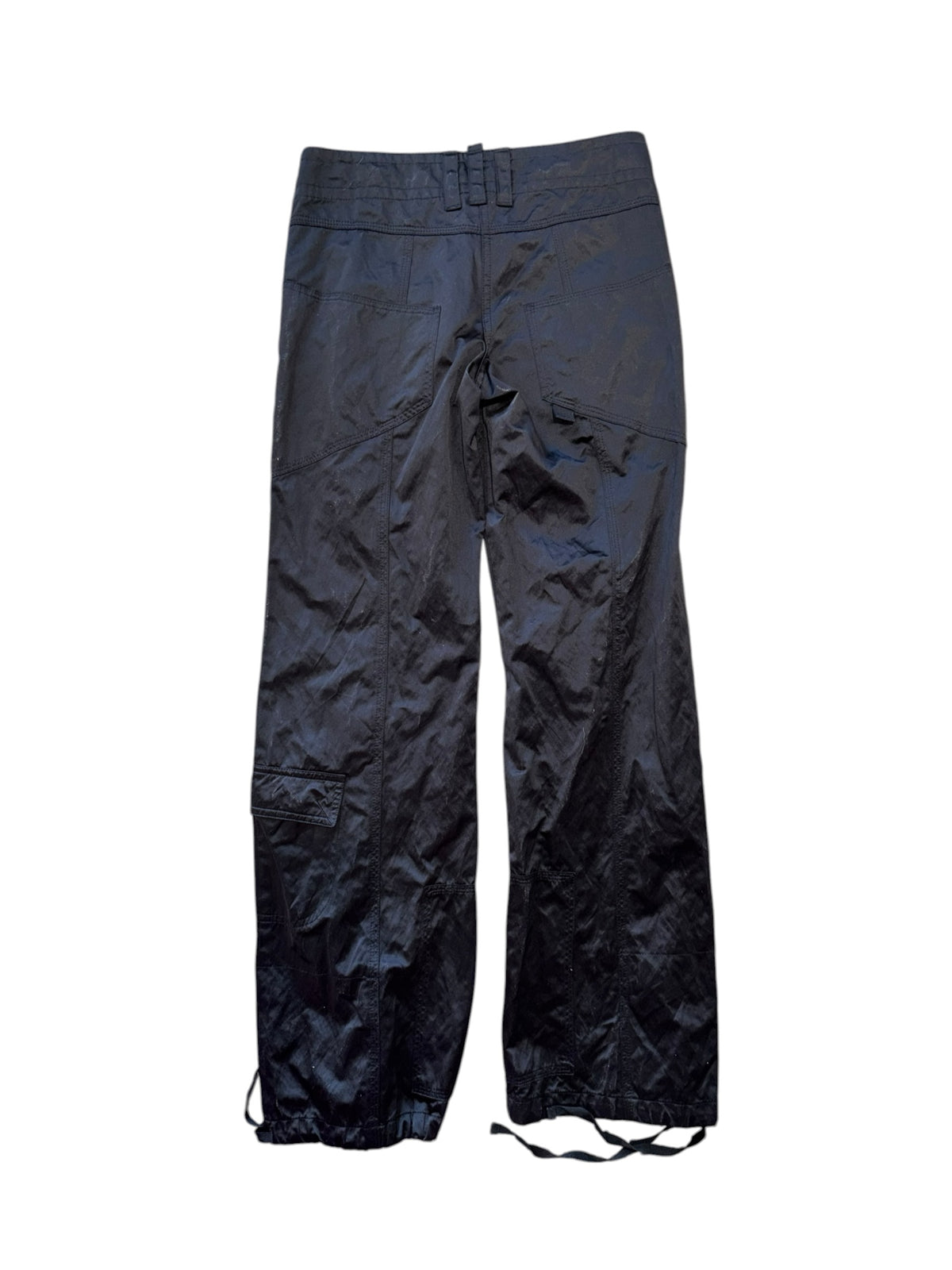 black divided swishy cargos, 2