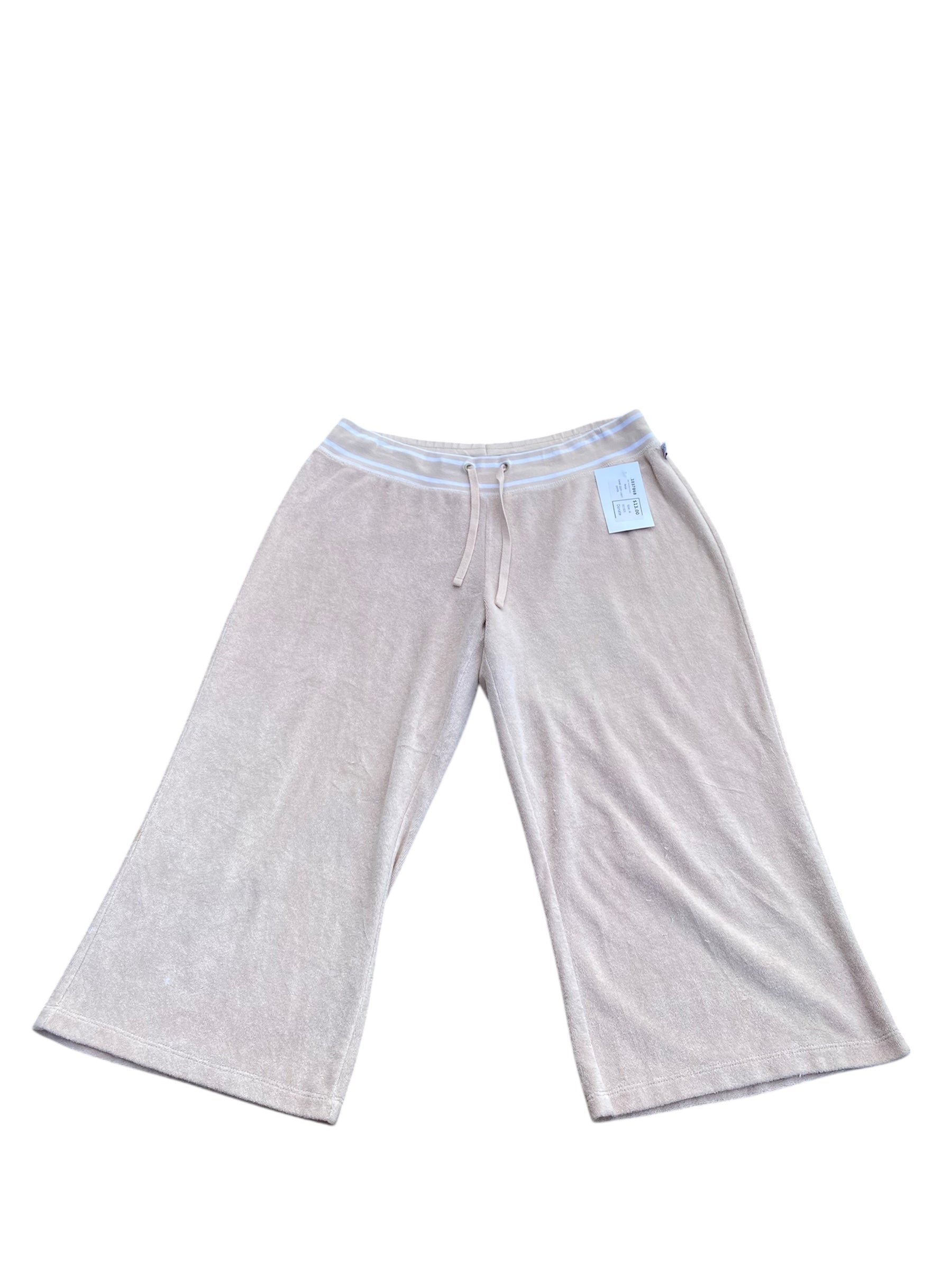 Beige New York and company Towel cloth capri pants, M