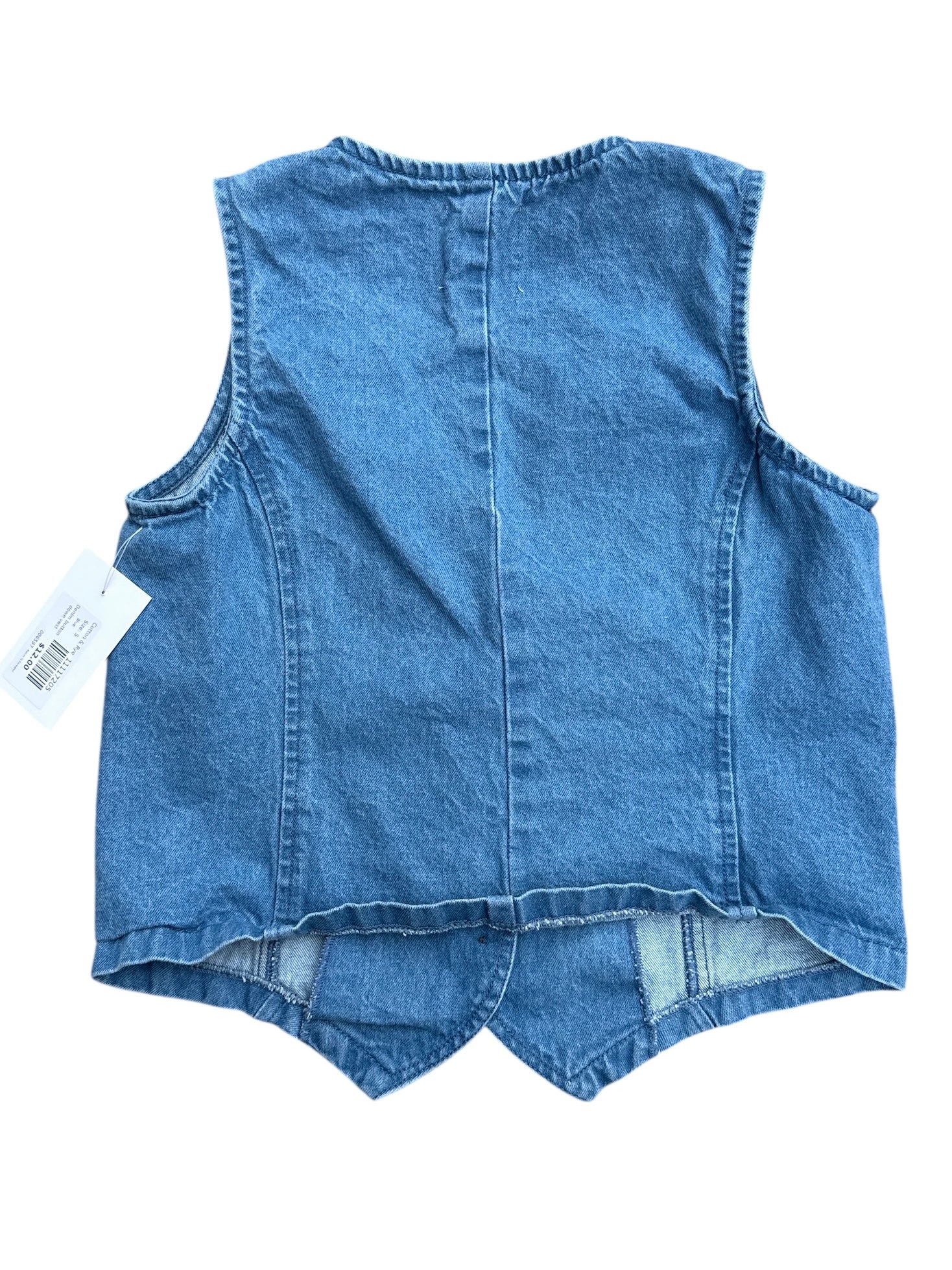 Blue Cotton & Rye Denim button down vest, S