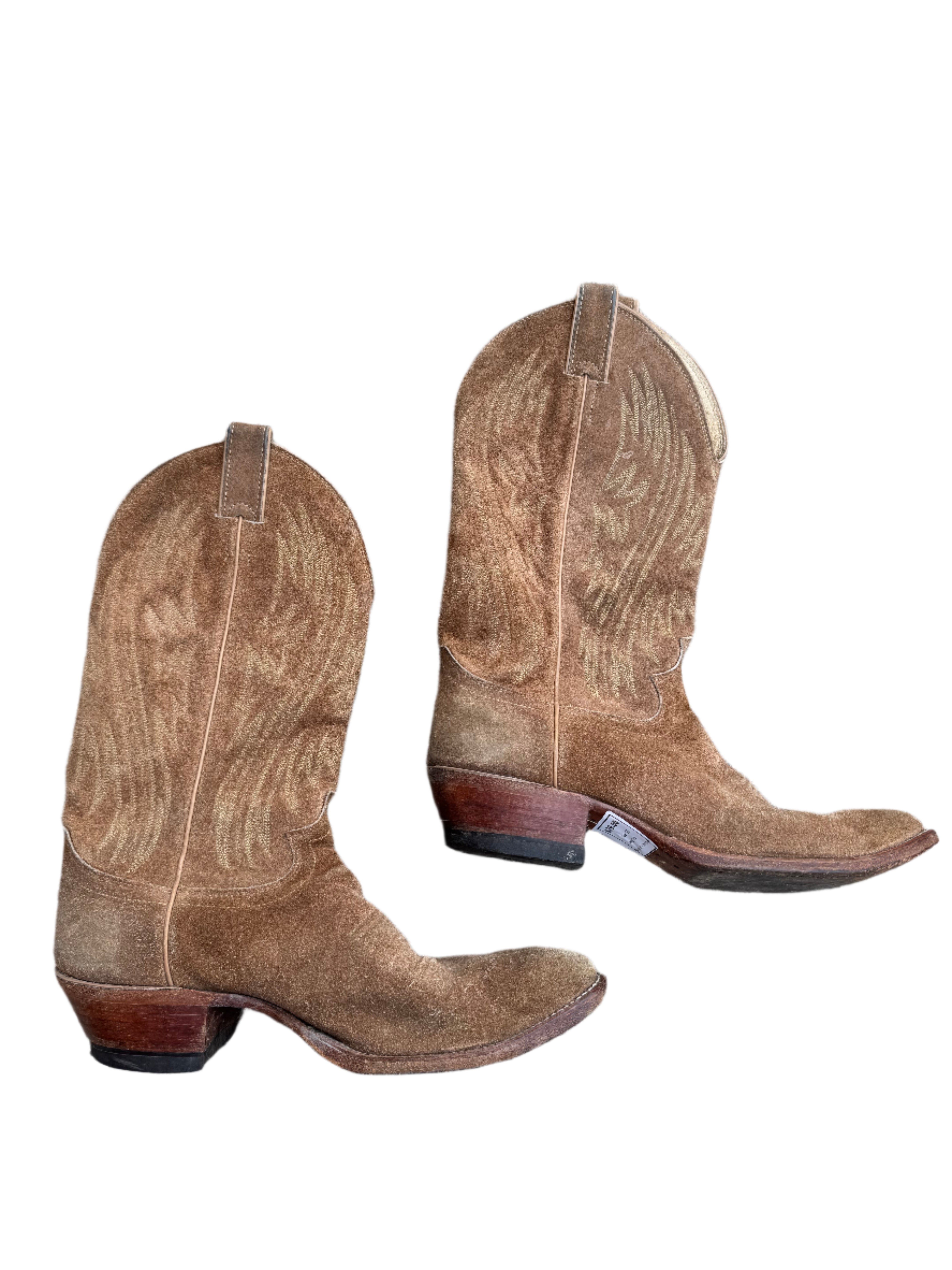 brown justins western boots, 9.5 women’s (fit like 9)