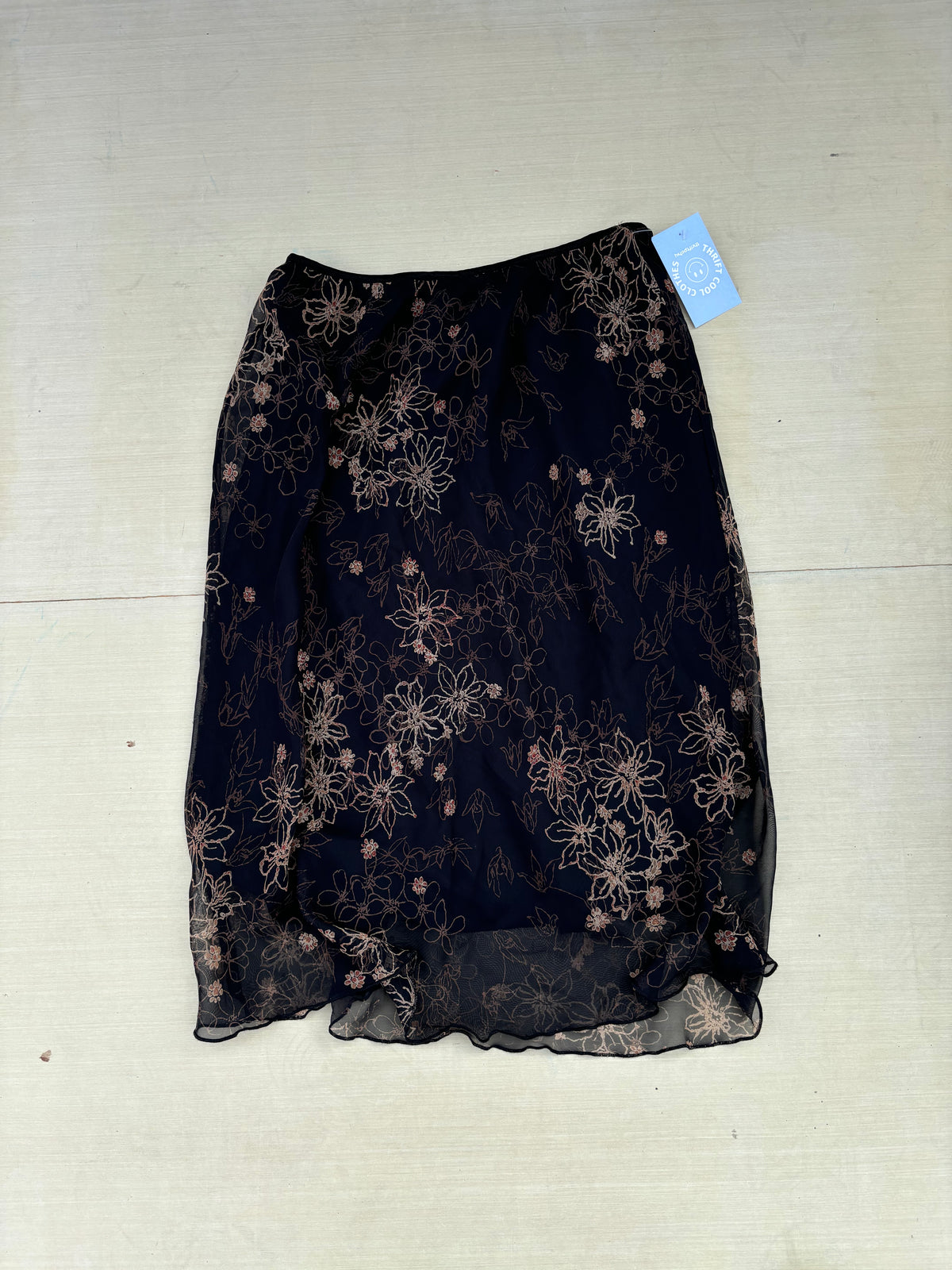black brown believe... floral skirt, 12