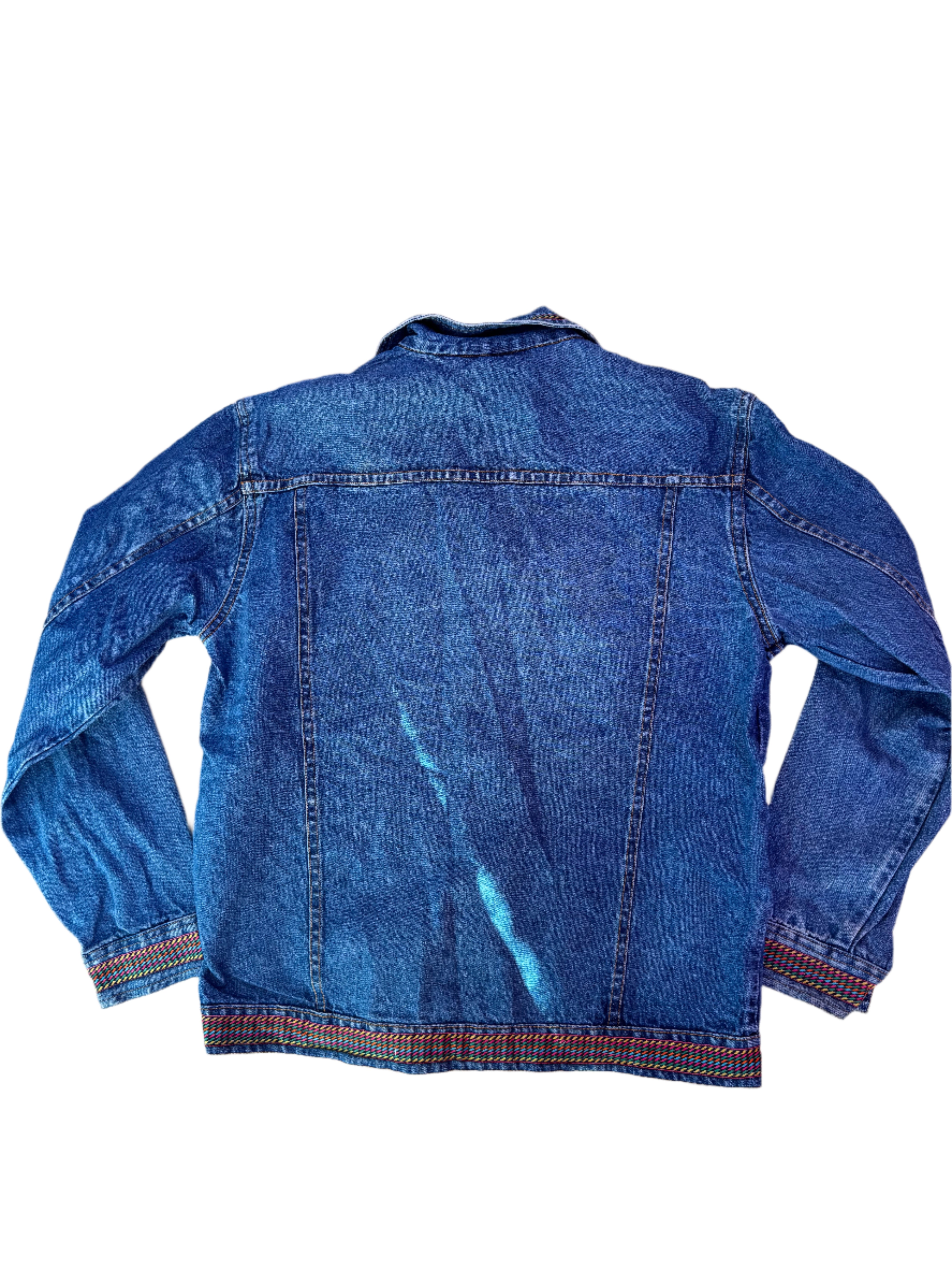 Blue Don’t mess w texas Patch denim jacket, S