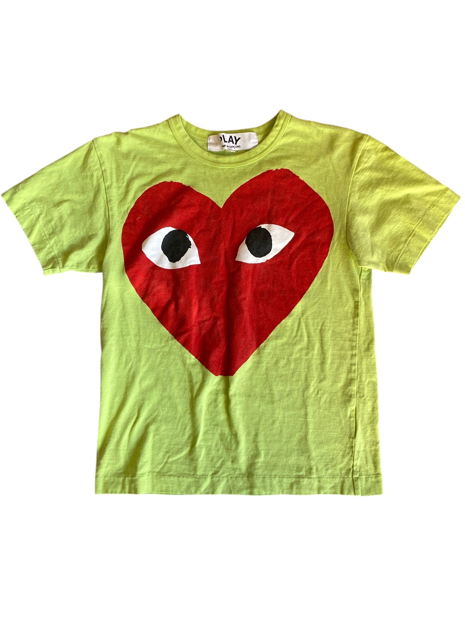 green play comme des garcons heart top, s