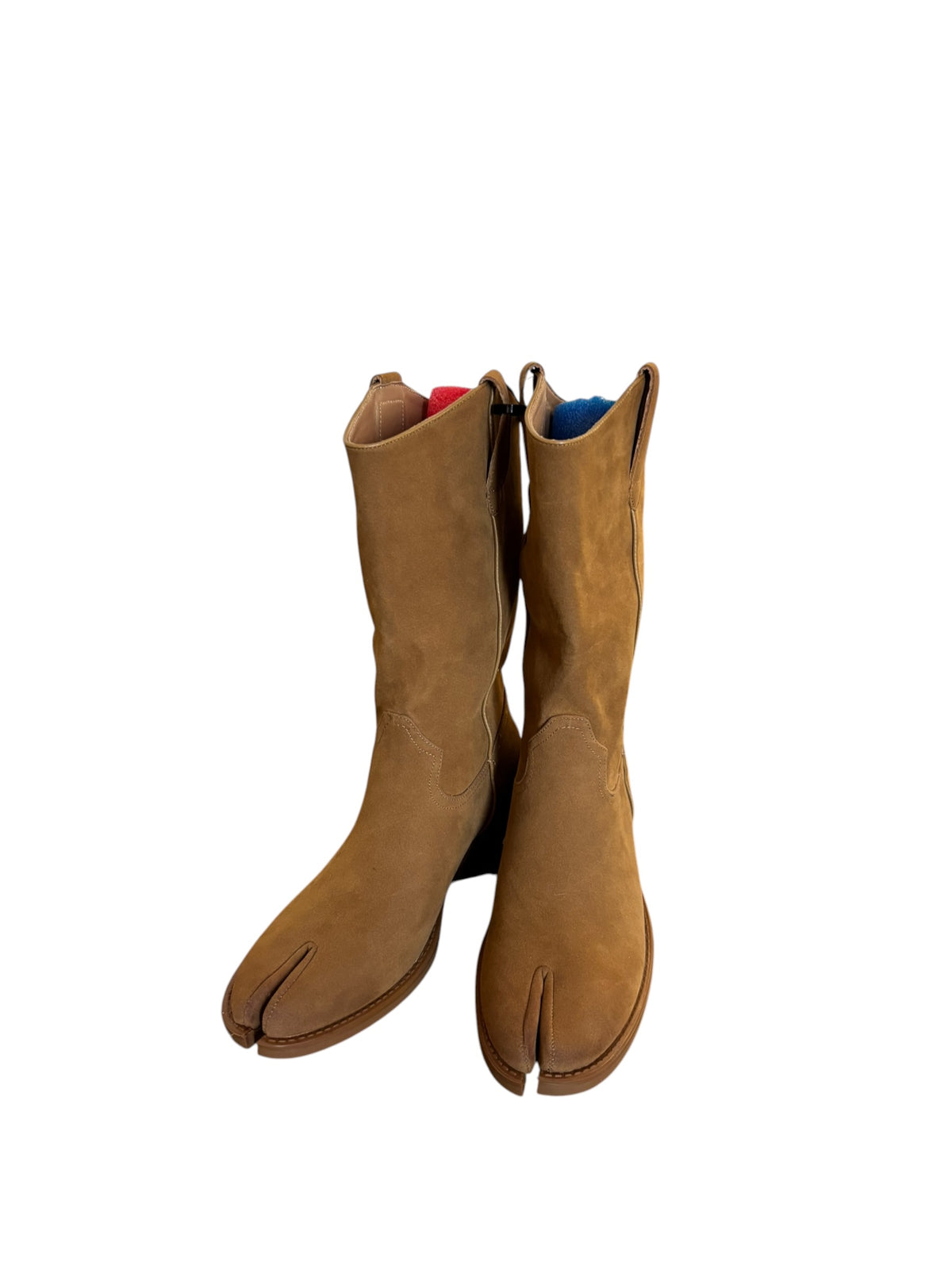 tan  tabi cowboy boots, 8.5