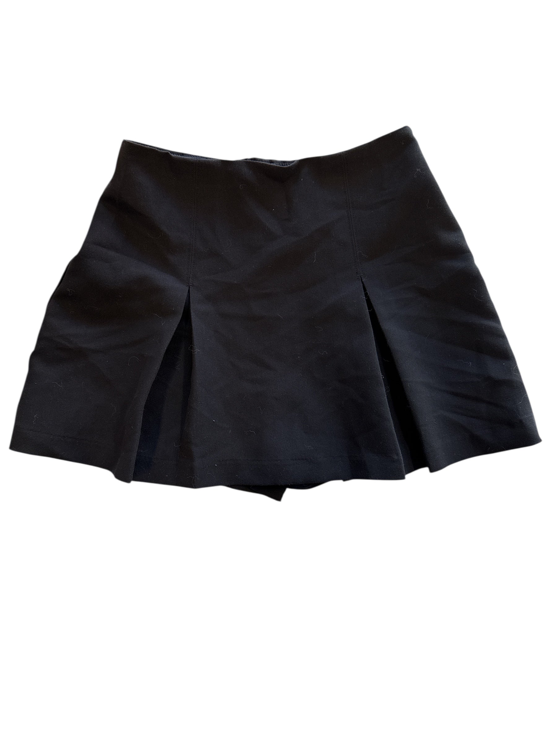 black Abercrombie pleated mini skirt, s