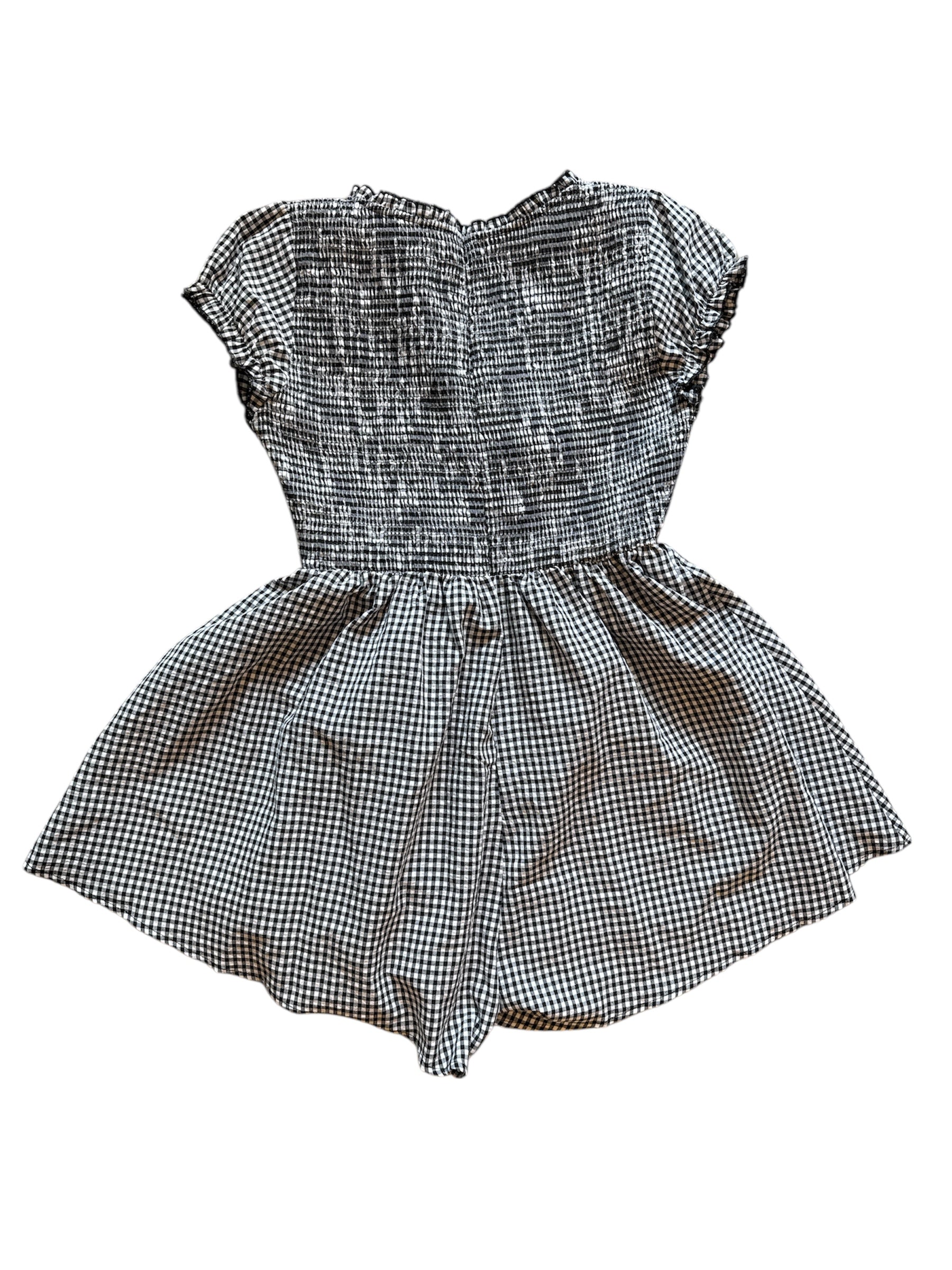 black white princess polly gingham ruch dress, 12