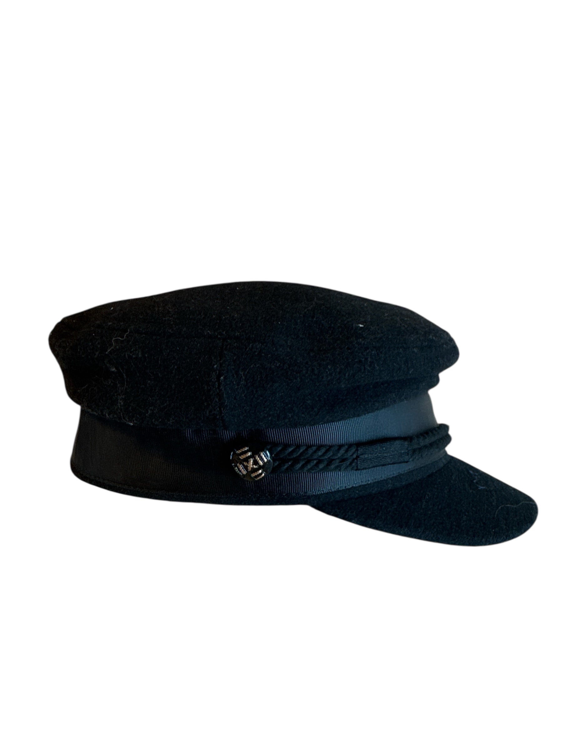 black asos conductor hat