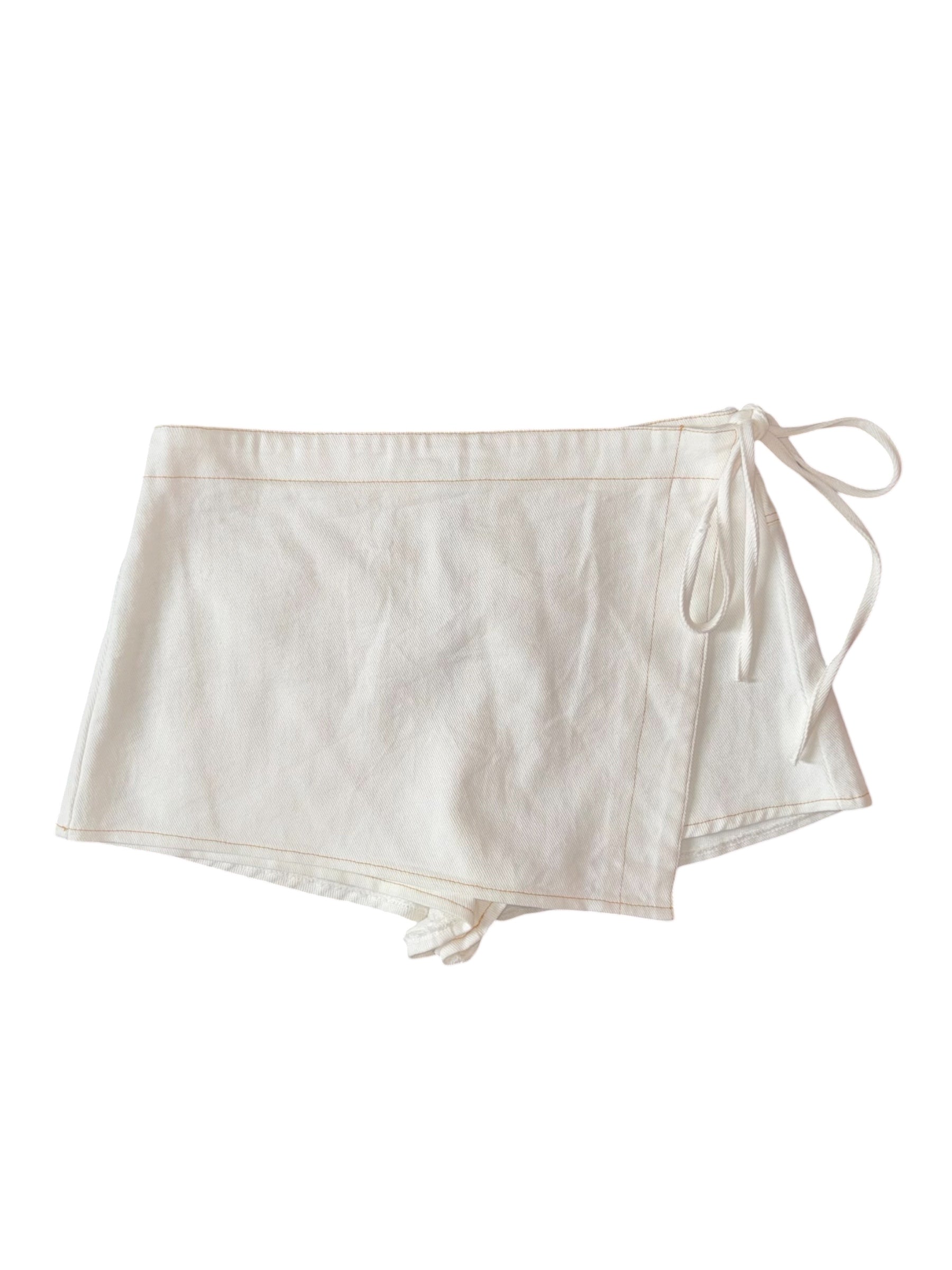 white sofie the label nwt denim wrap skirt, s