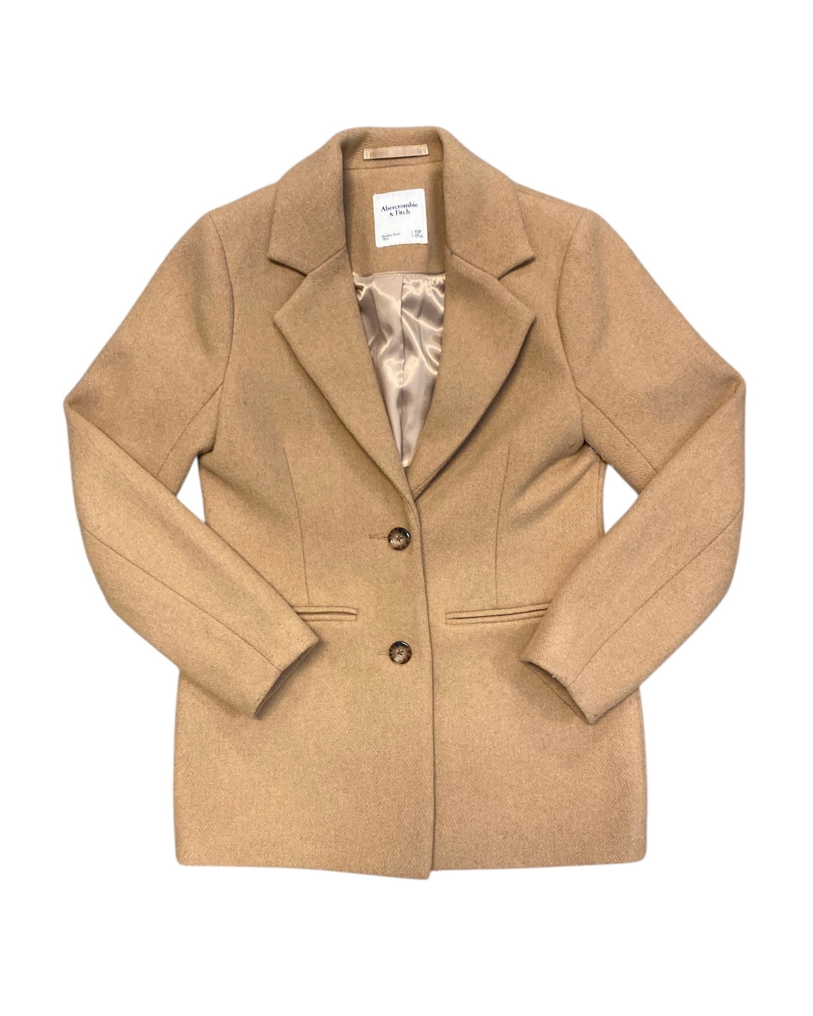 Tan Abercrombie Peacoat, Xsp