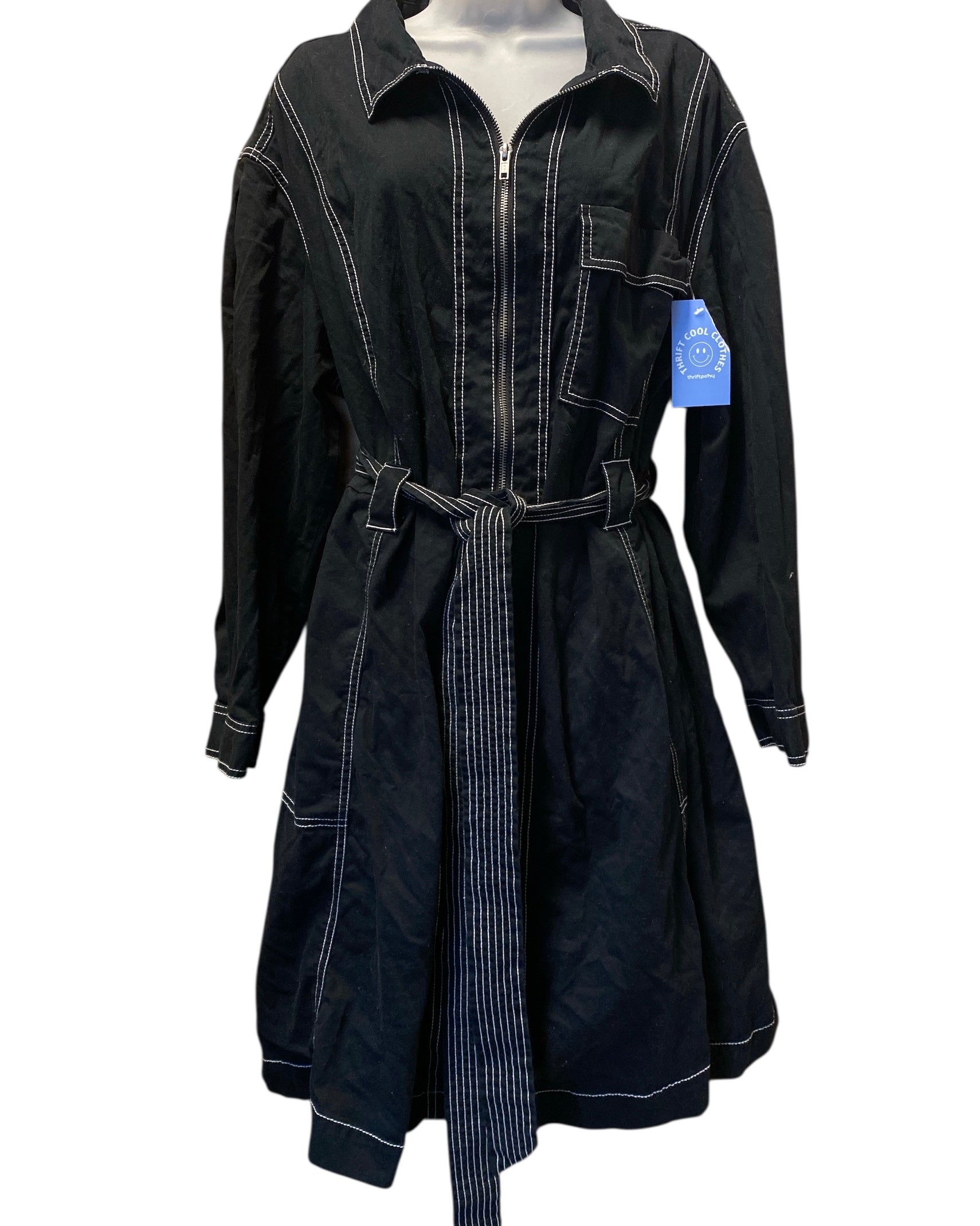 Black Ava & Viv Shirt ls dress, 2x