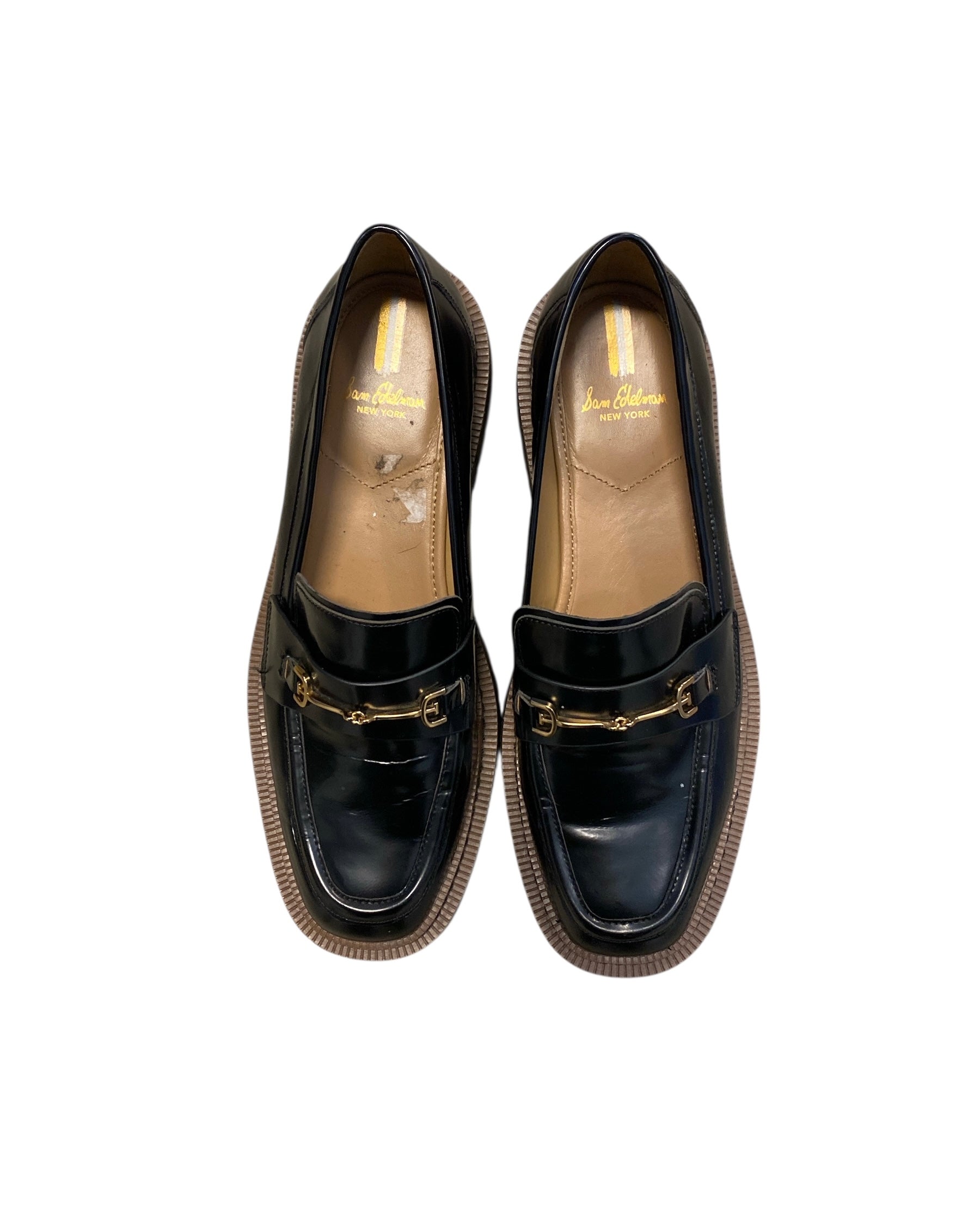 black sam edelmans loafers, 10