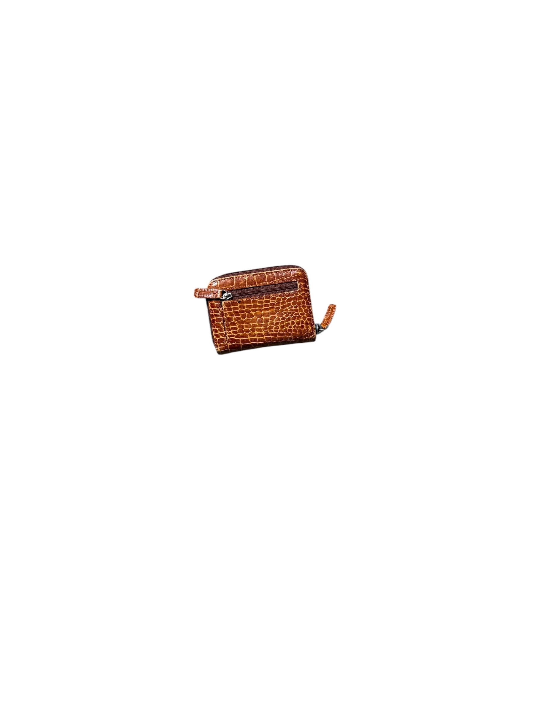 brown  croc wallet