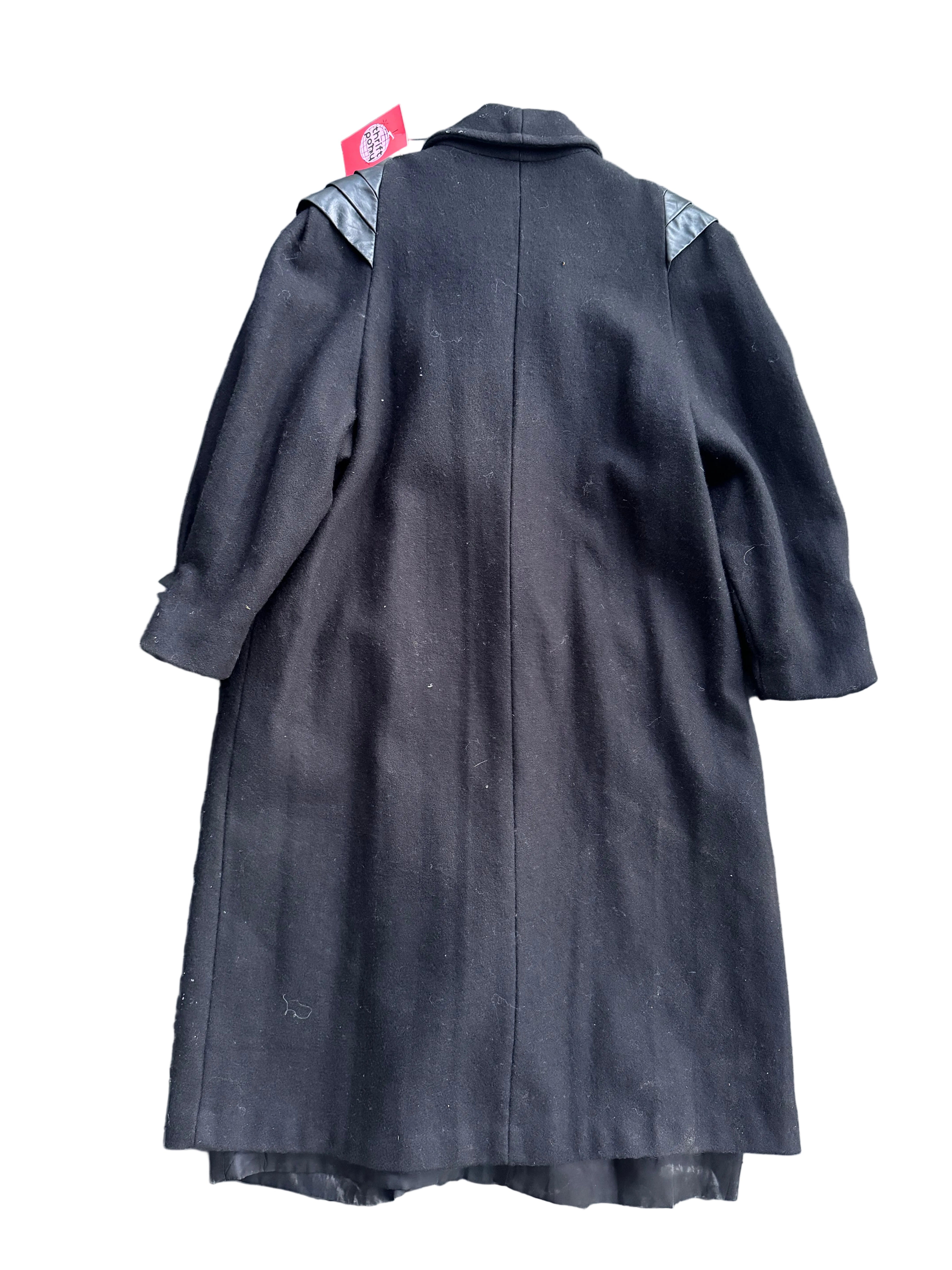 black joffeld long vtg trench coat, m