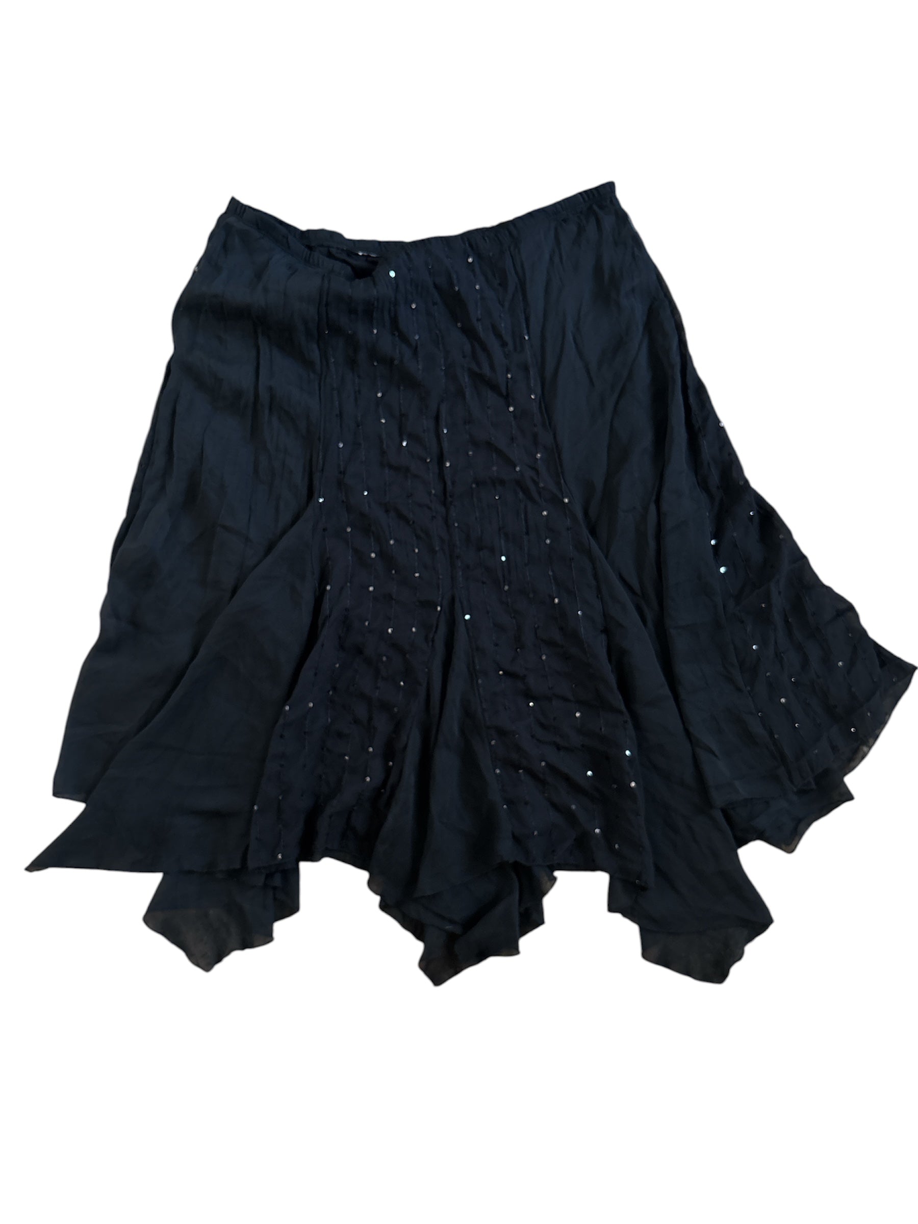 black  sparkly midi skirt, xxl