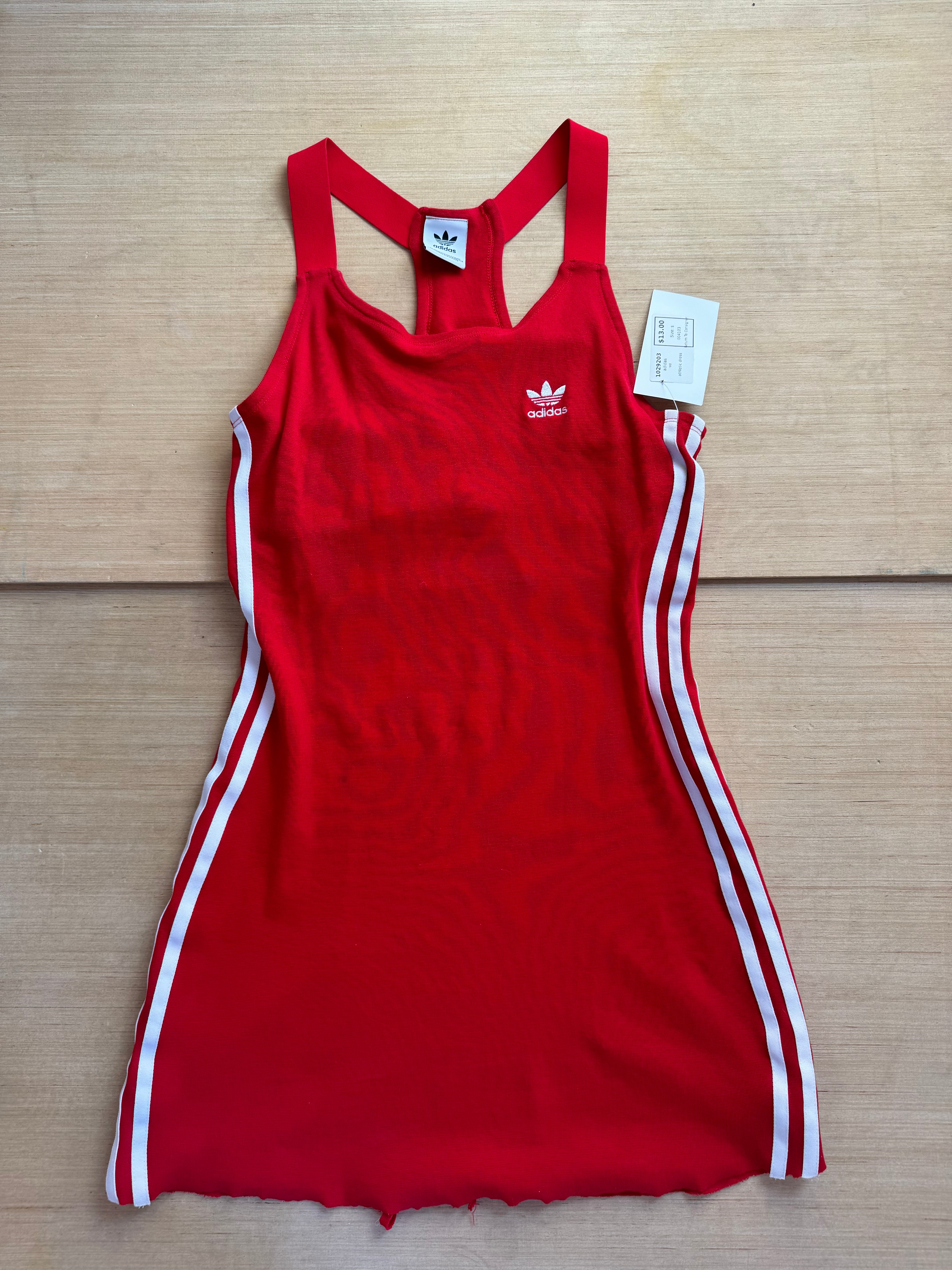 red adidas athletic dress, s