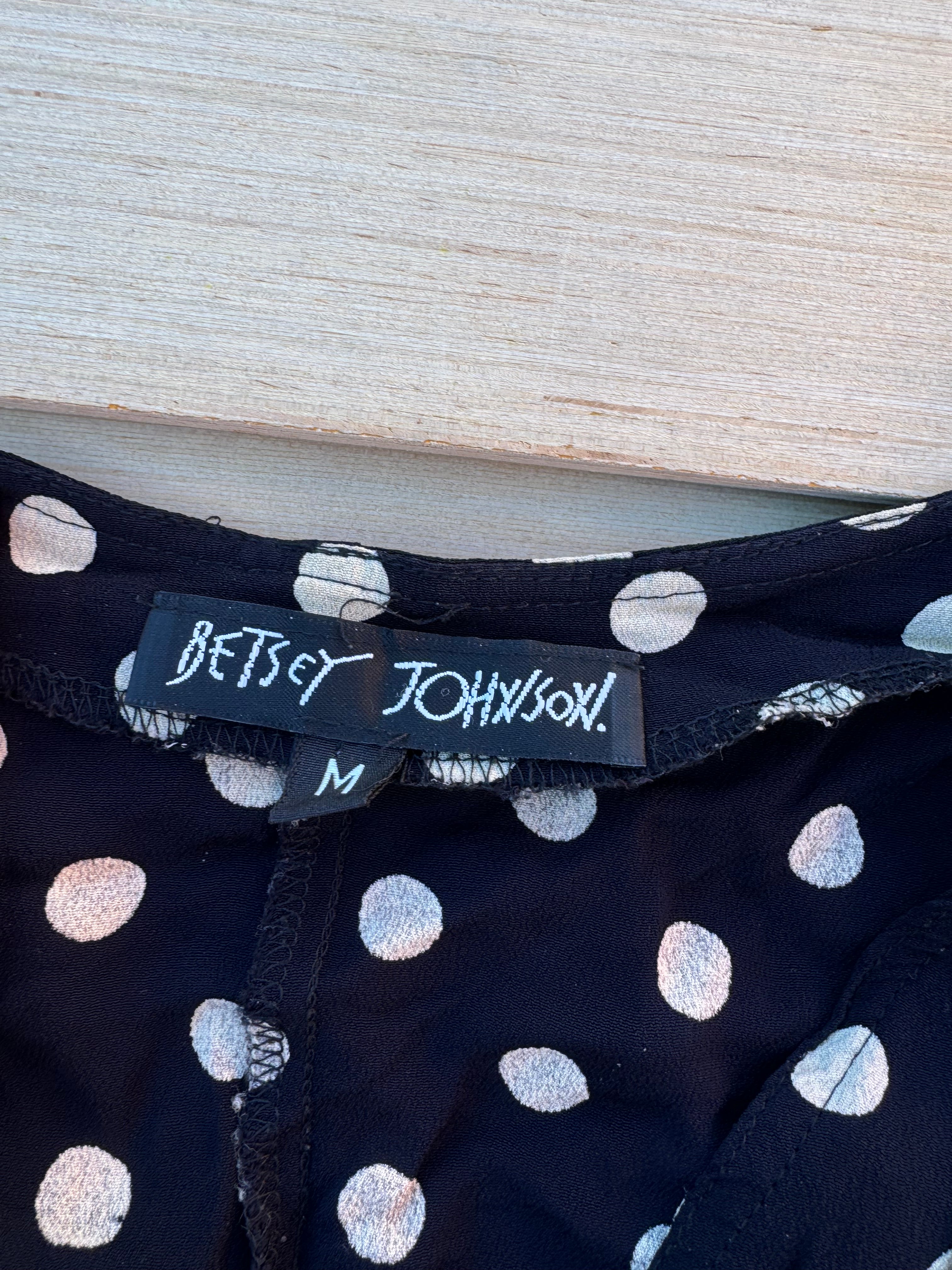 Black Betsey johnson Polka vest, M