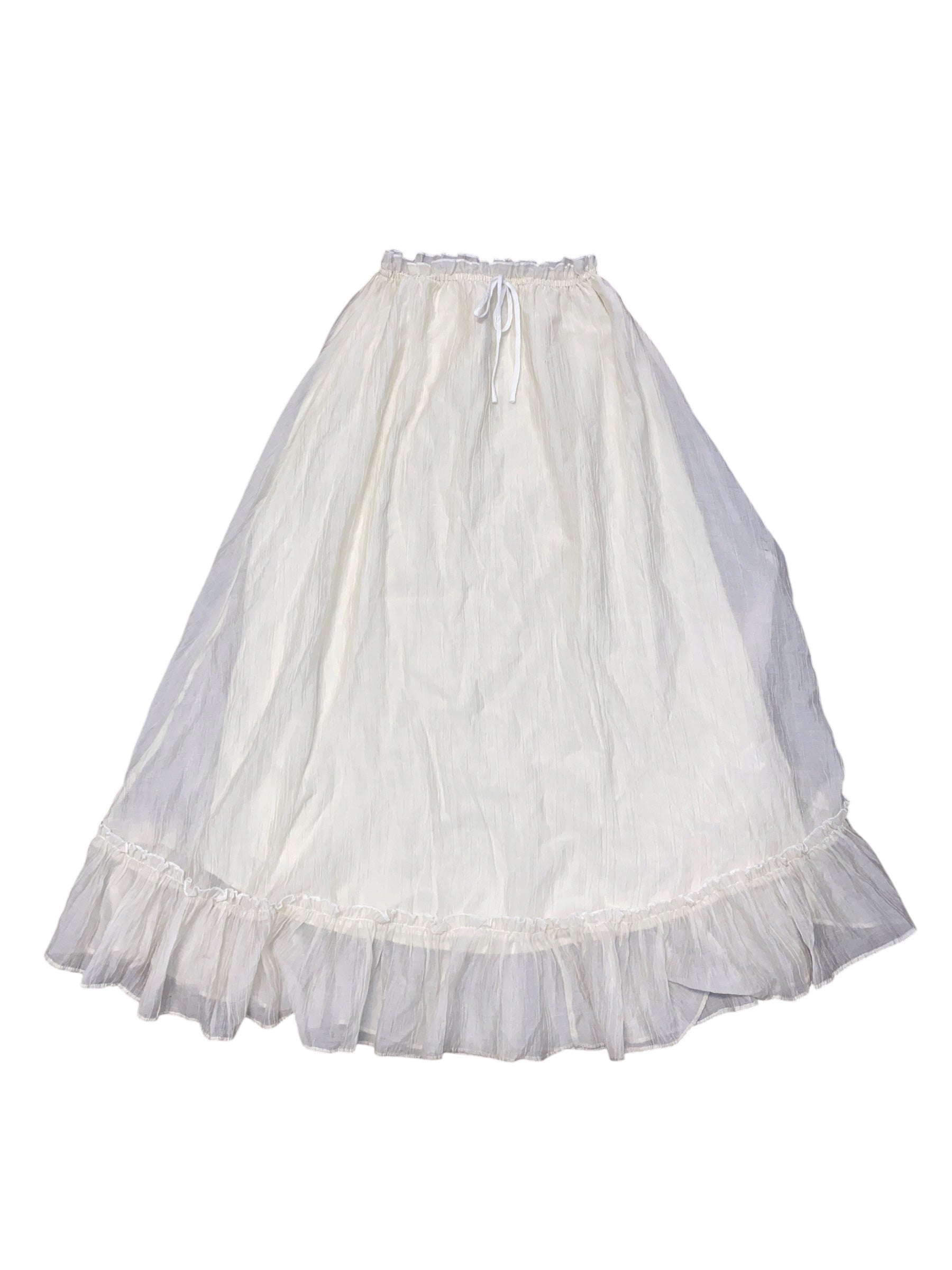 white 12th tribe flowy cutie maxi, s
