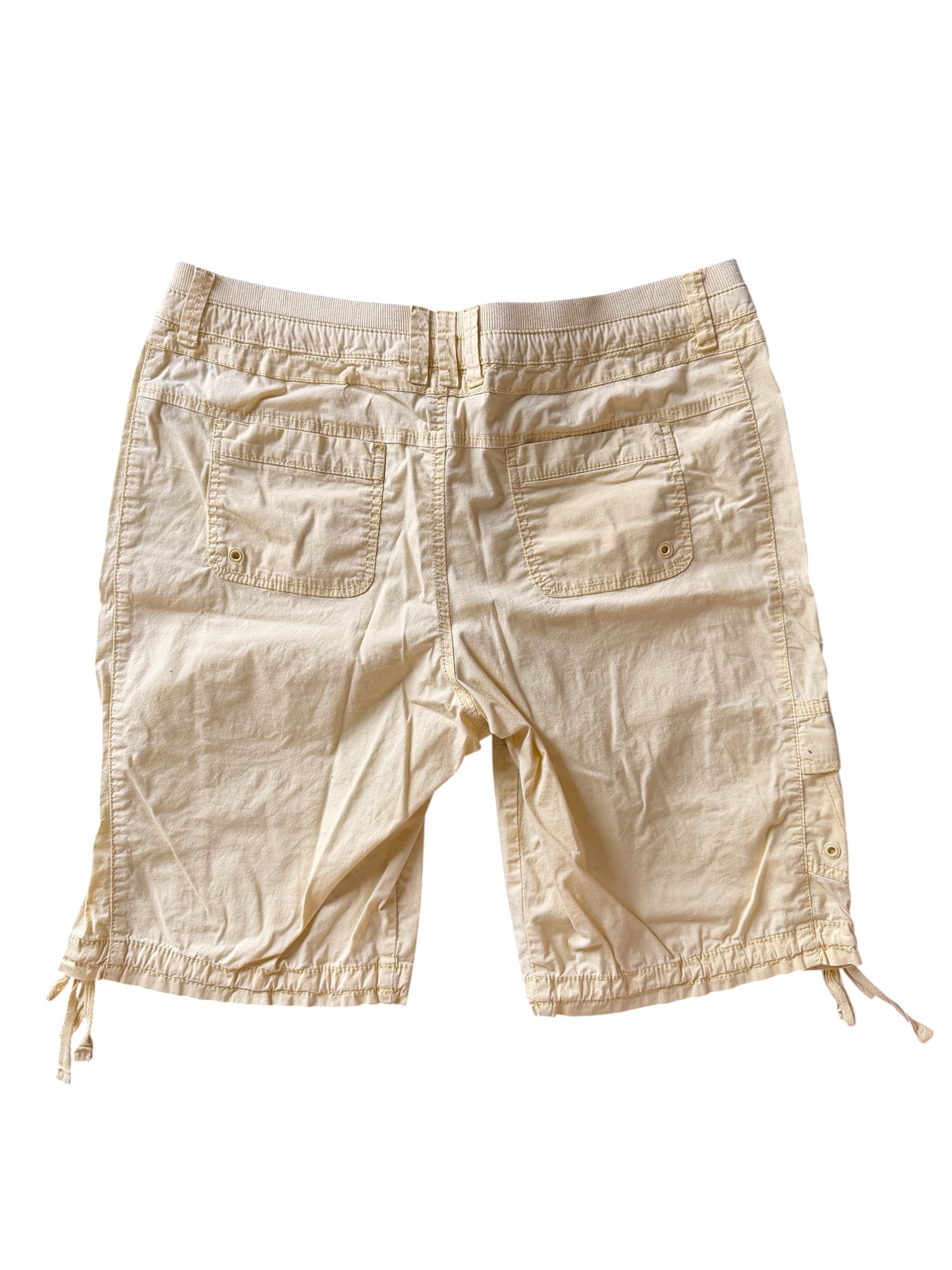 yellow kakis & co cargo shorts, 12