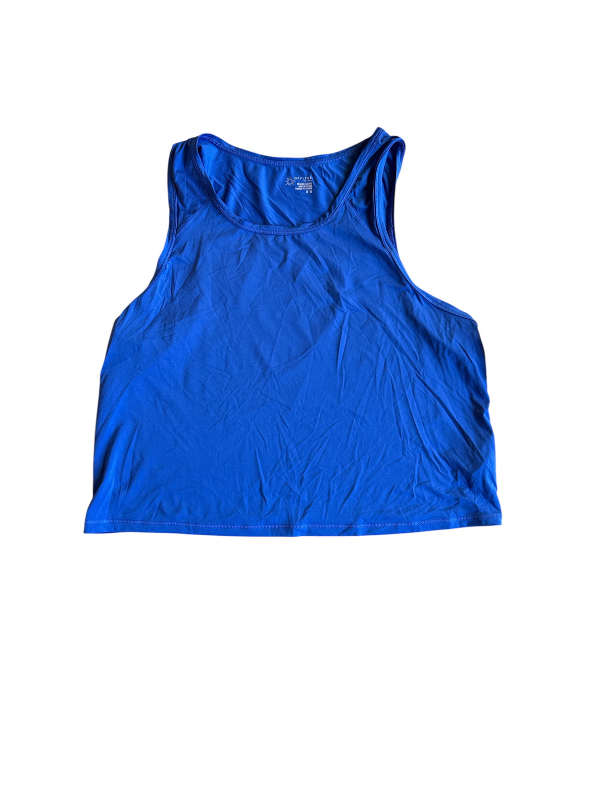 royal blue aerie soft athletic tank, m