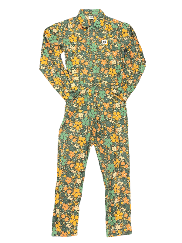 Green orange Lucy & yak Carmen boiler suit, Xs