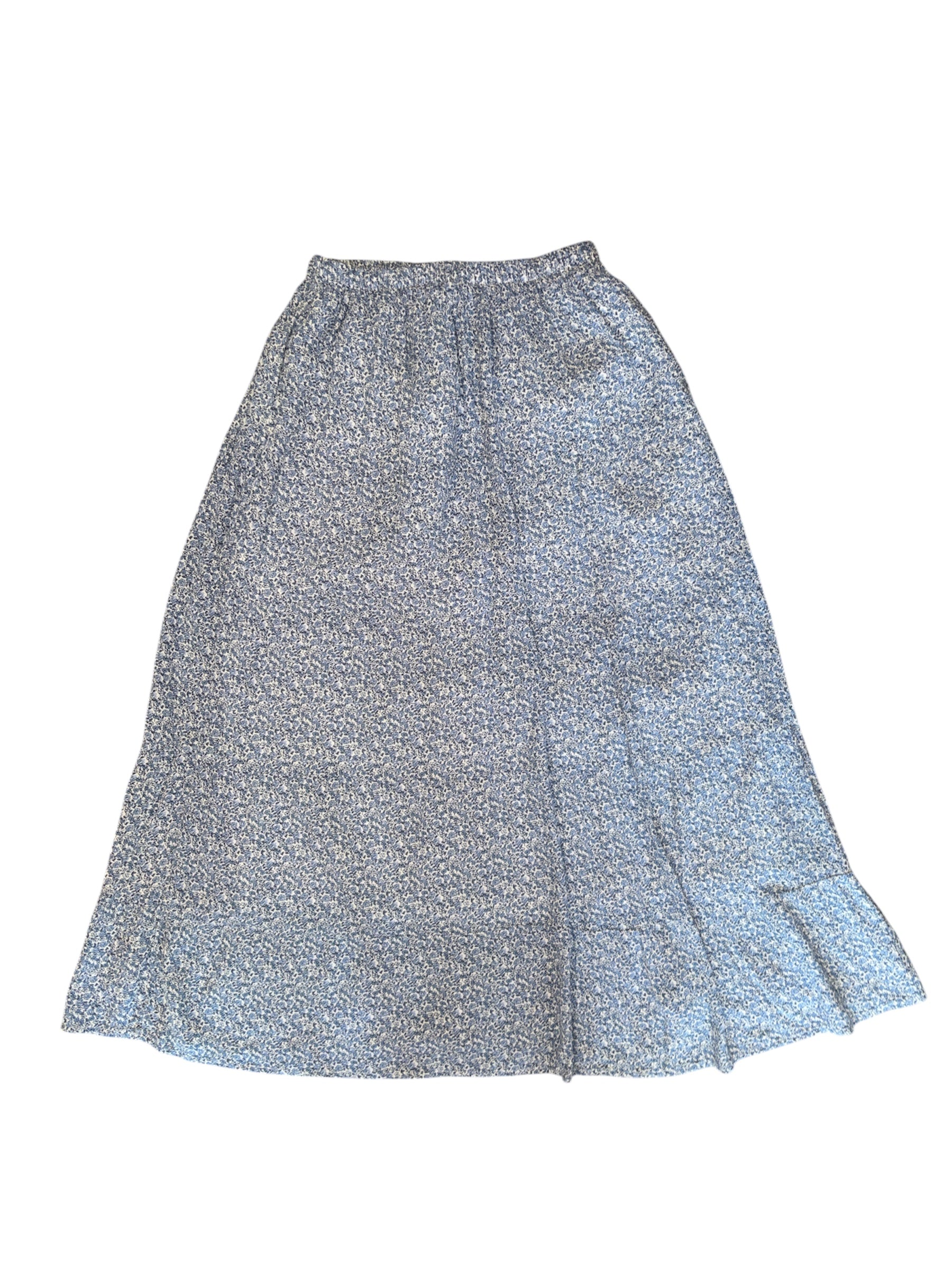 Blue Hollister Floral maxi skirt, M