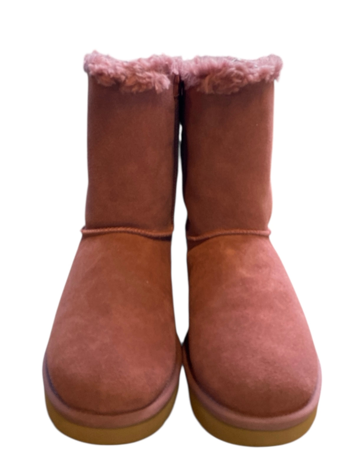 dusty pink uggs bow boots, 9