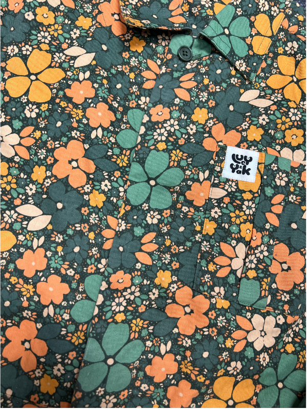 Green orange Lucy & yak Carmen boiler suit, Xs
