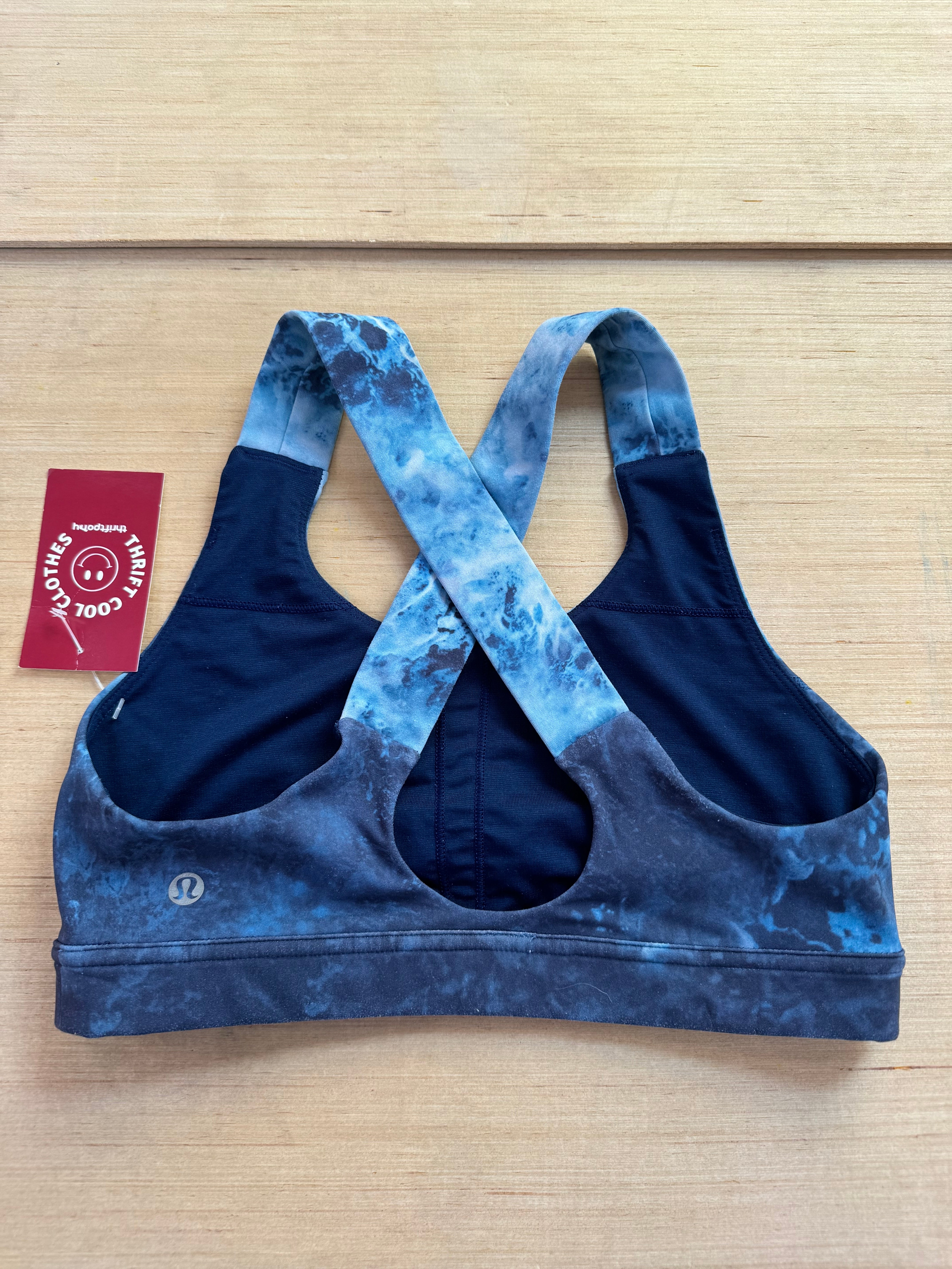 blue lululemon water sports bra, 6