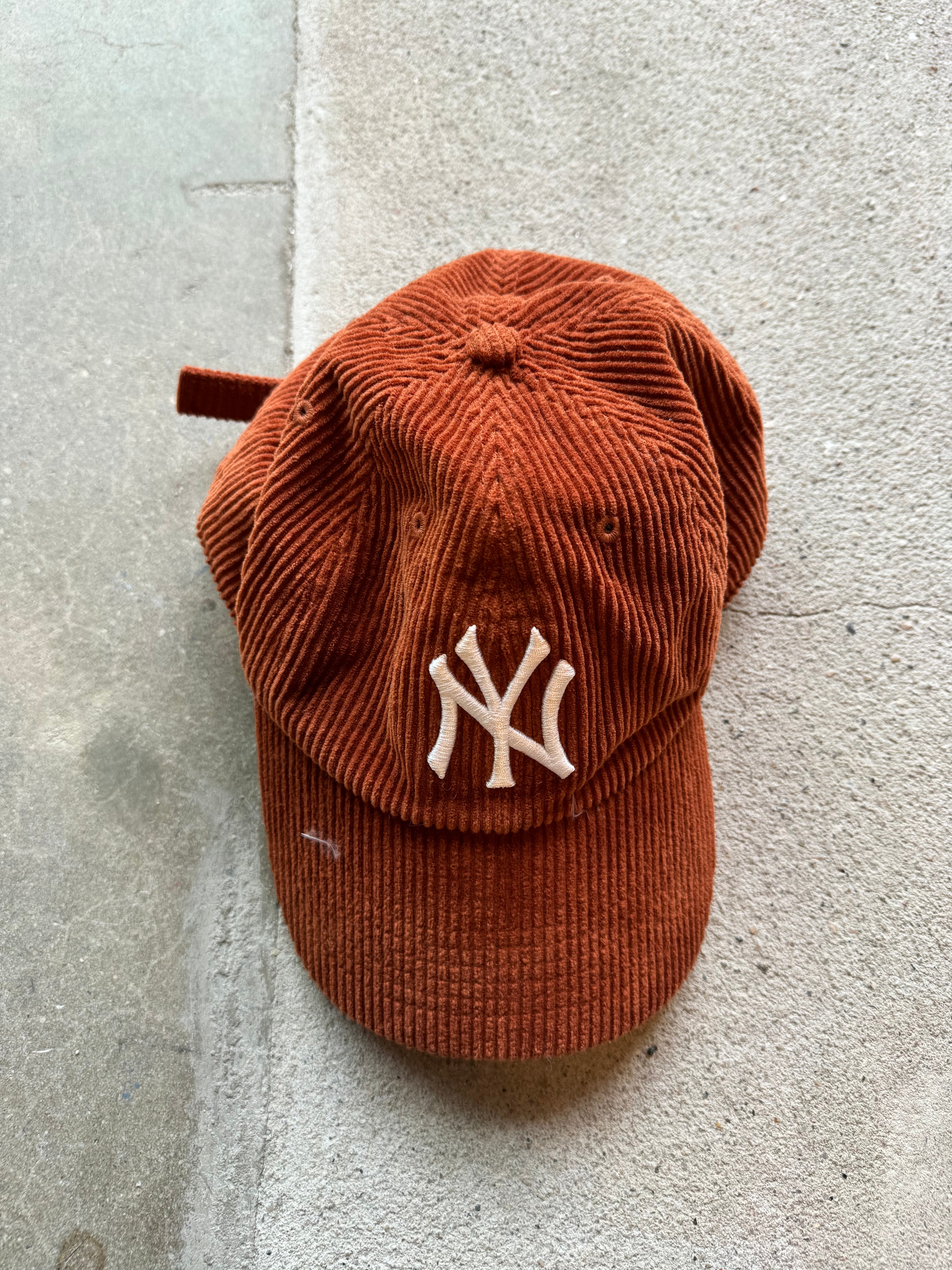 Brown  Corduroy Yankees hat
