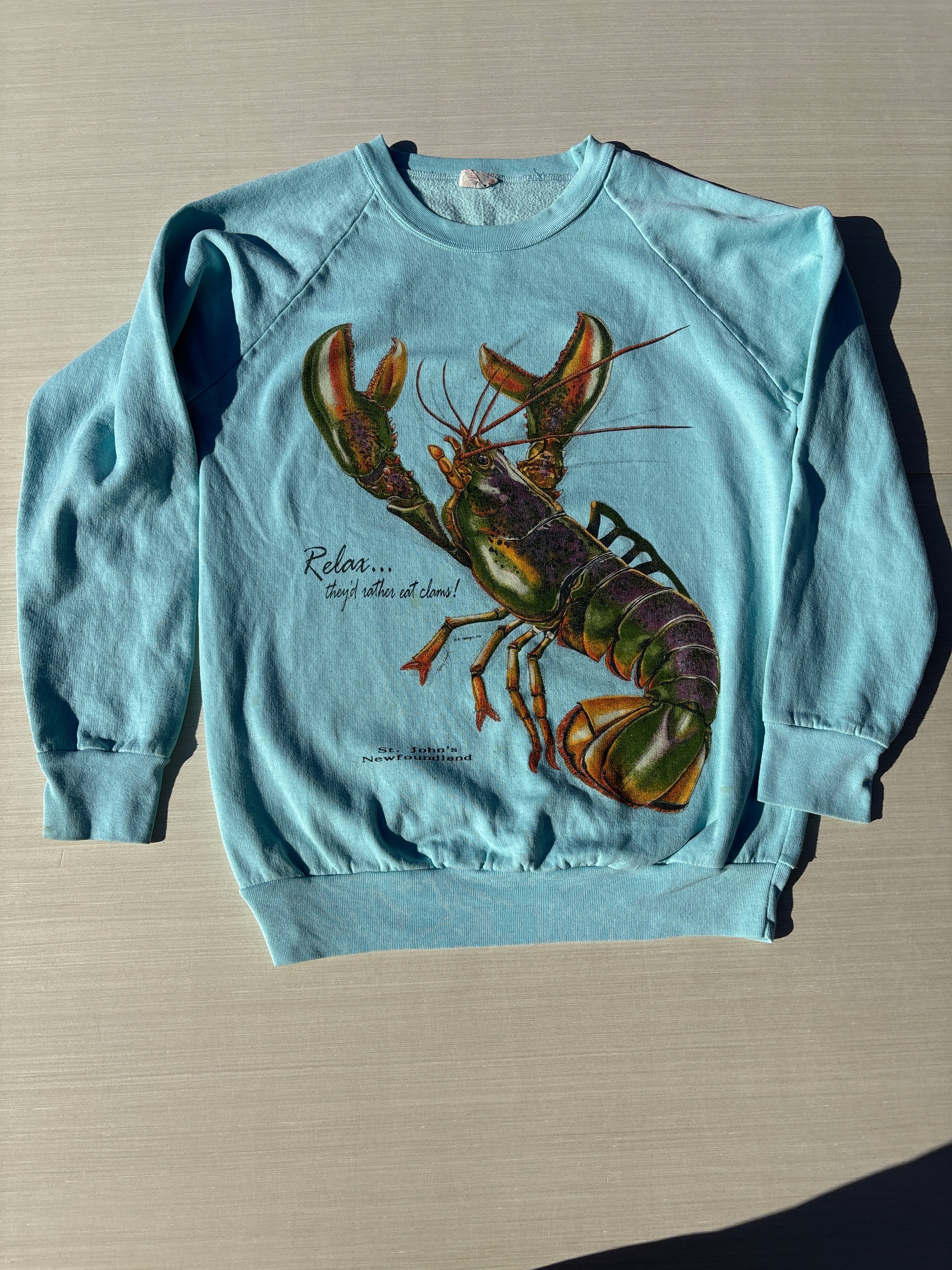 teal harlequin '91 lobster crew, L